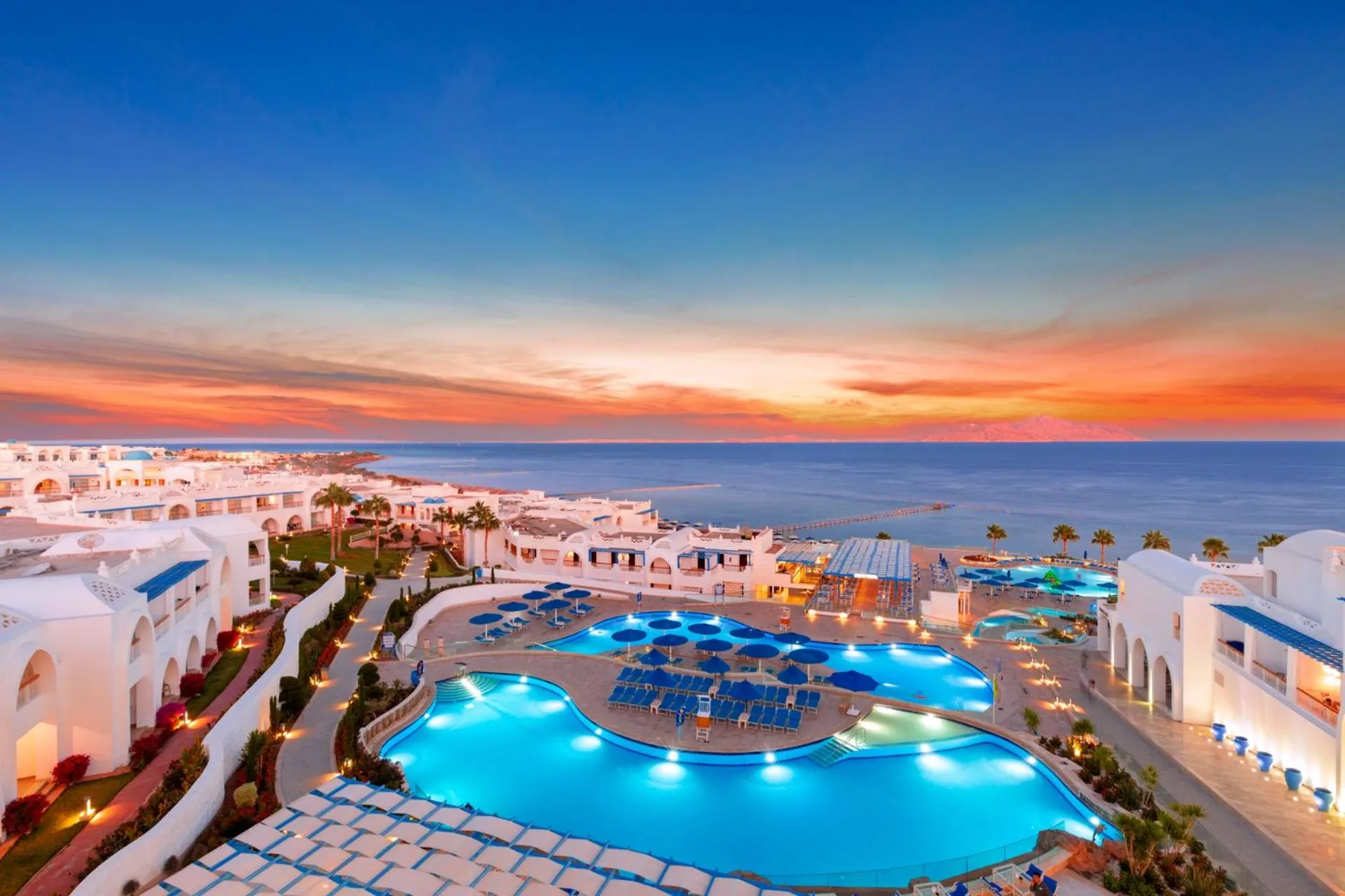 Bird's eye view in Pickalbatros Palace Sharm "Aqua Park"- All inclusive