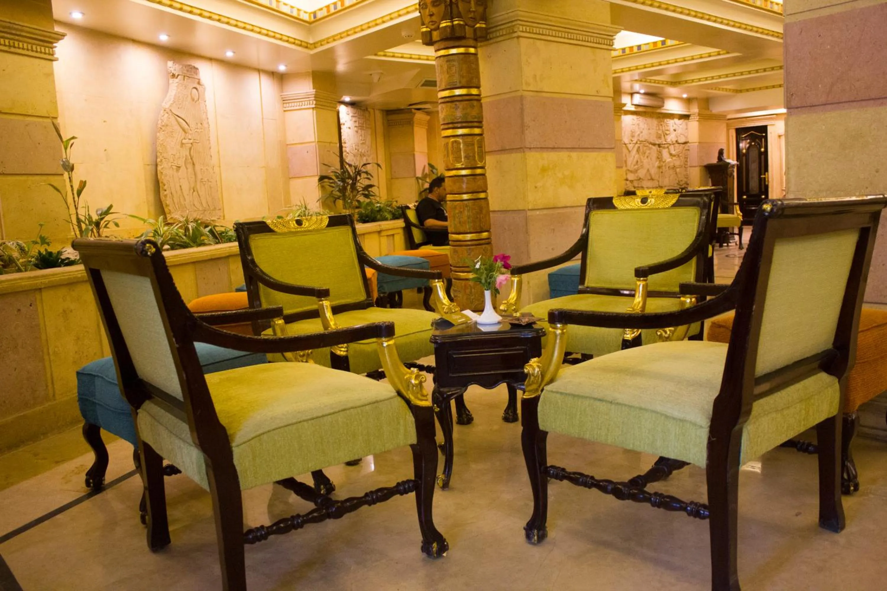 Seating area in Zayed Hotel