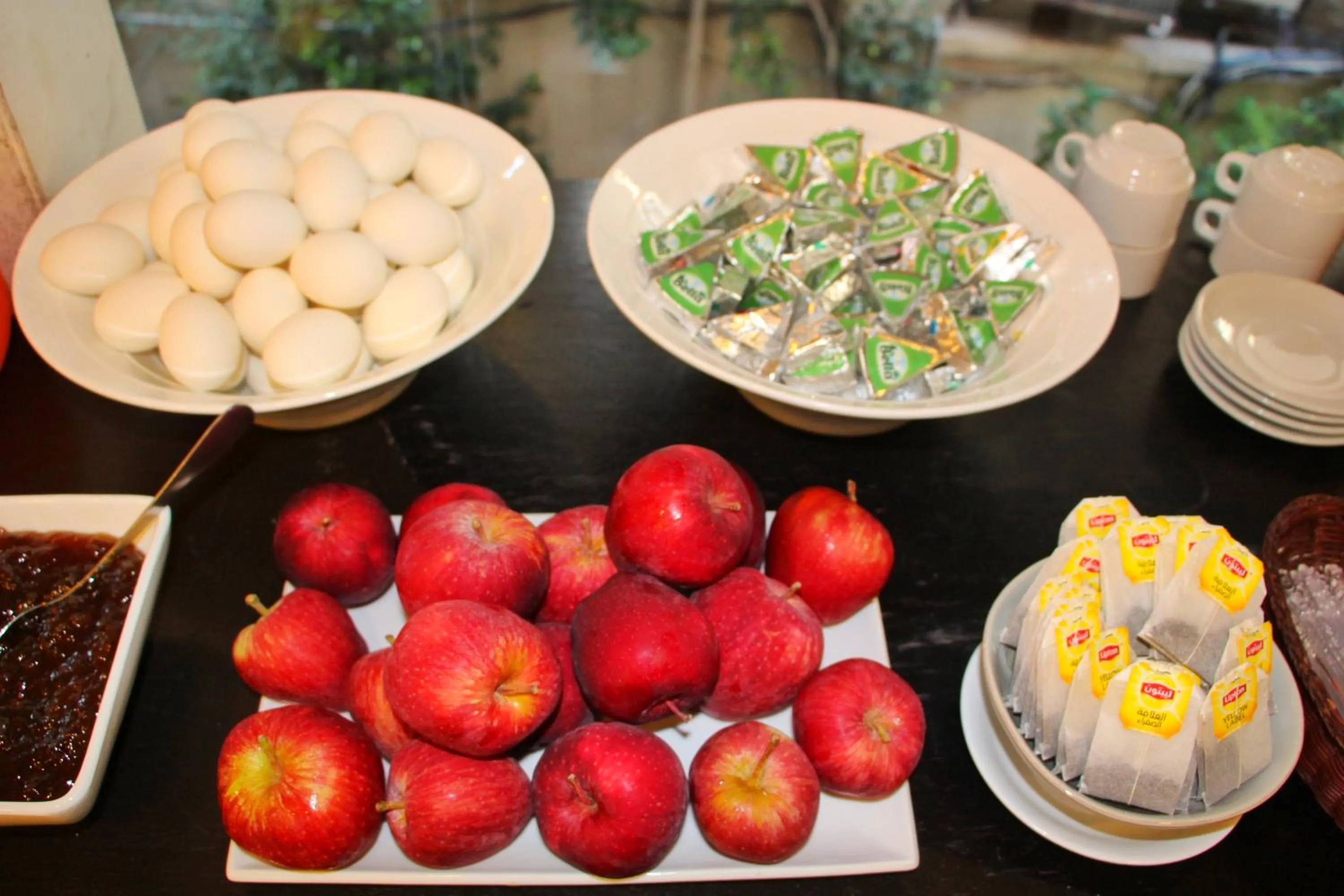 Continental breakfast in Le Marly Hotel