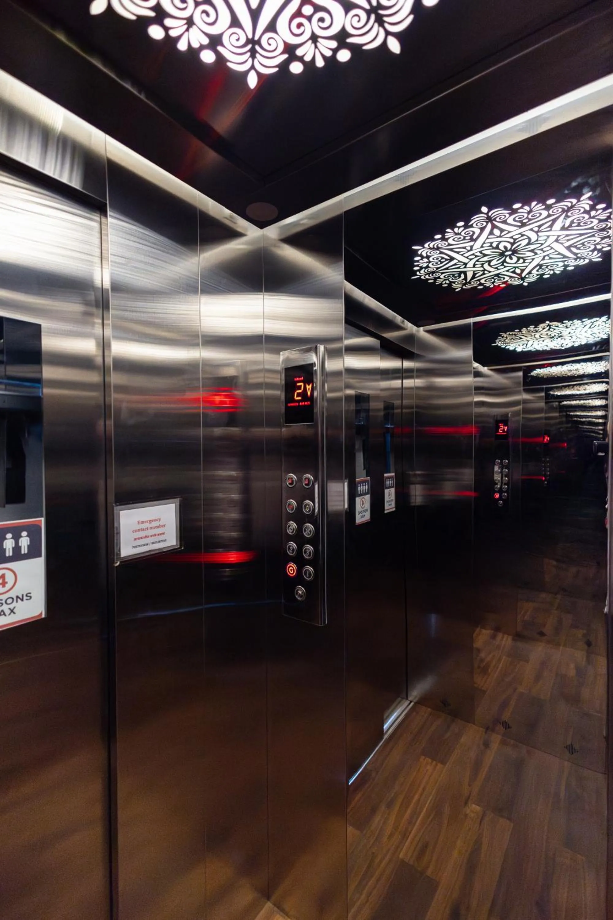 elevator in Hotel Ambika