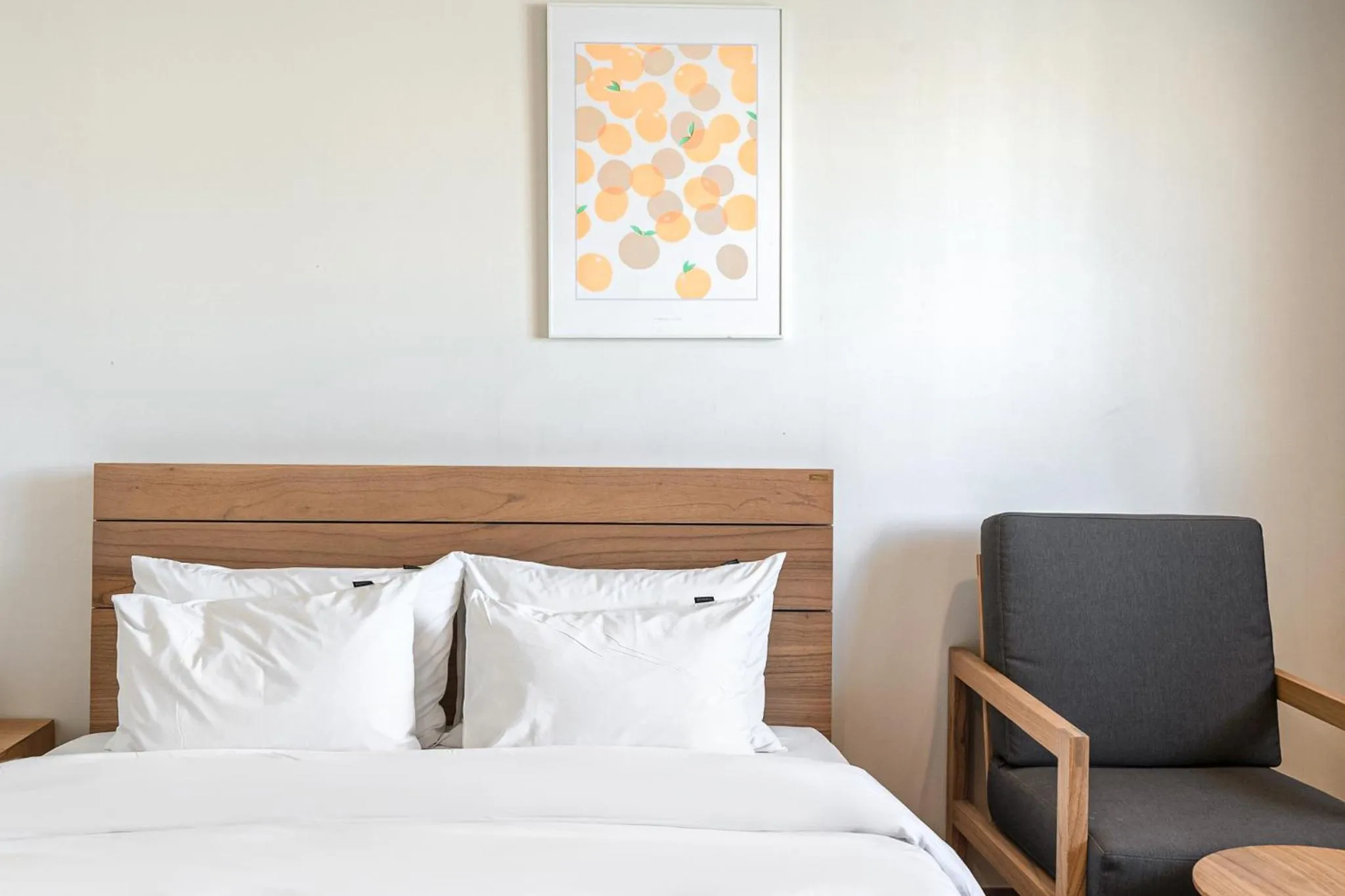 Bed in Heyy Seogwipo Hotel