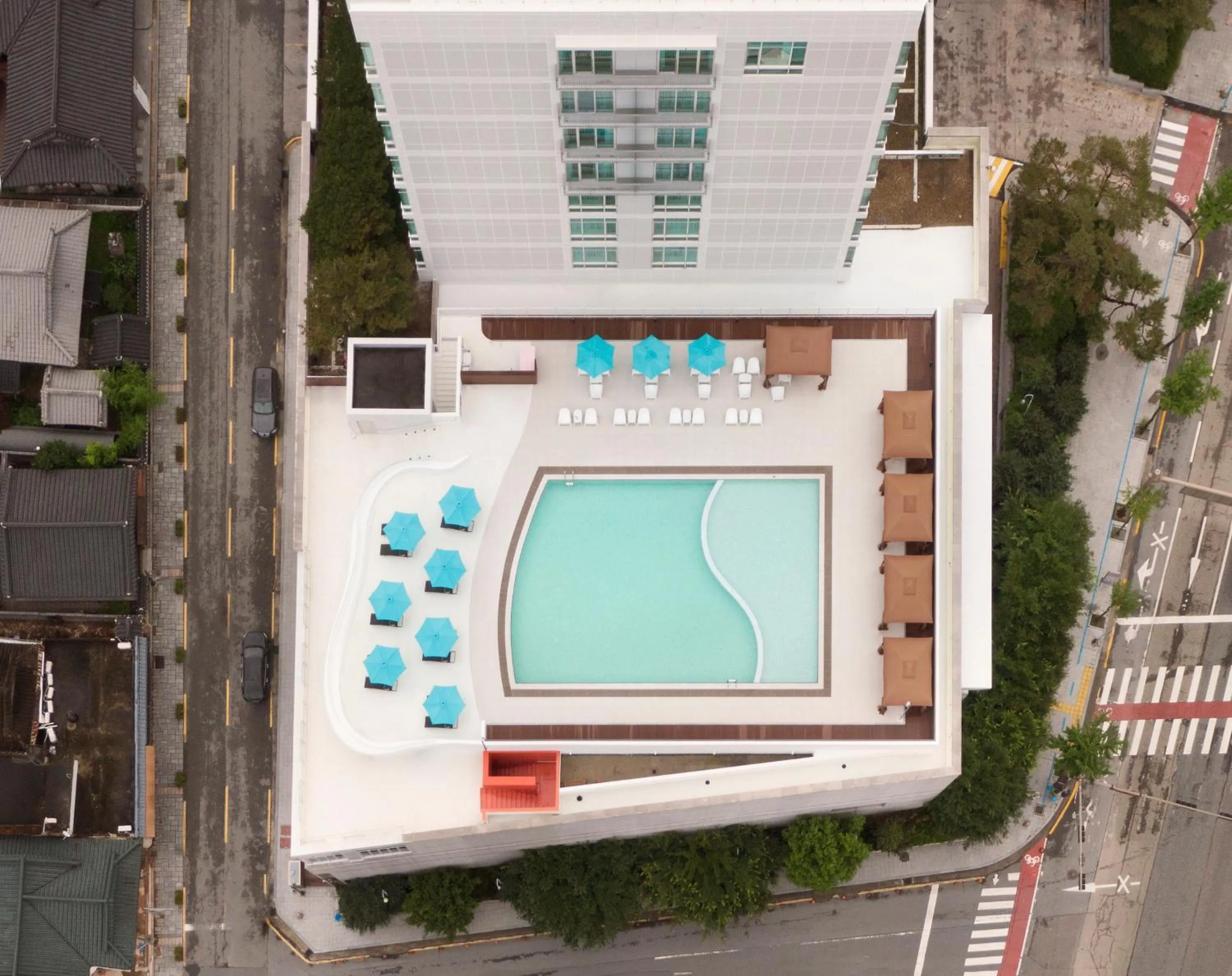 Swimming pool in Lahan Hotel Jeonju