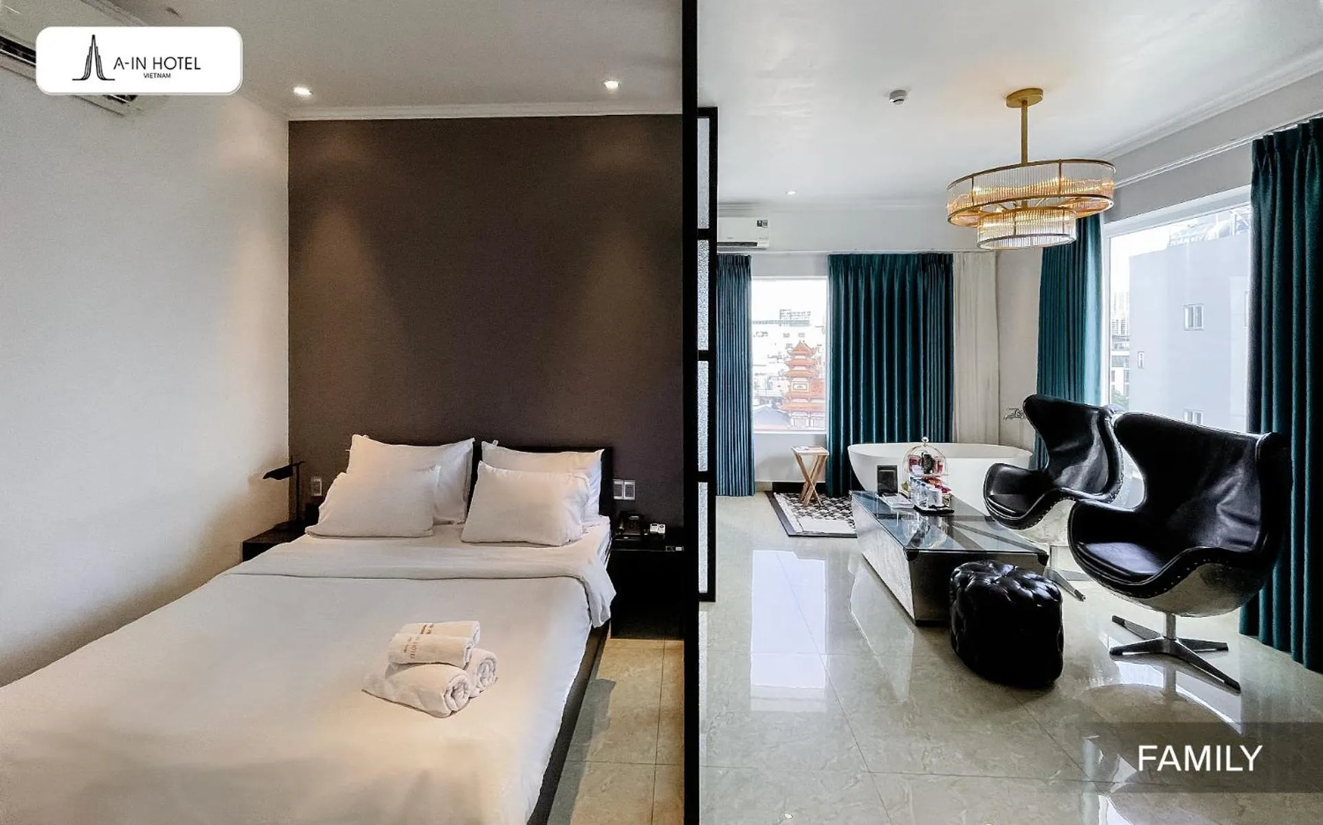 Bed in A In Hotel Riverside