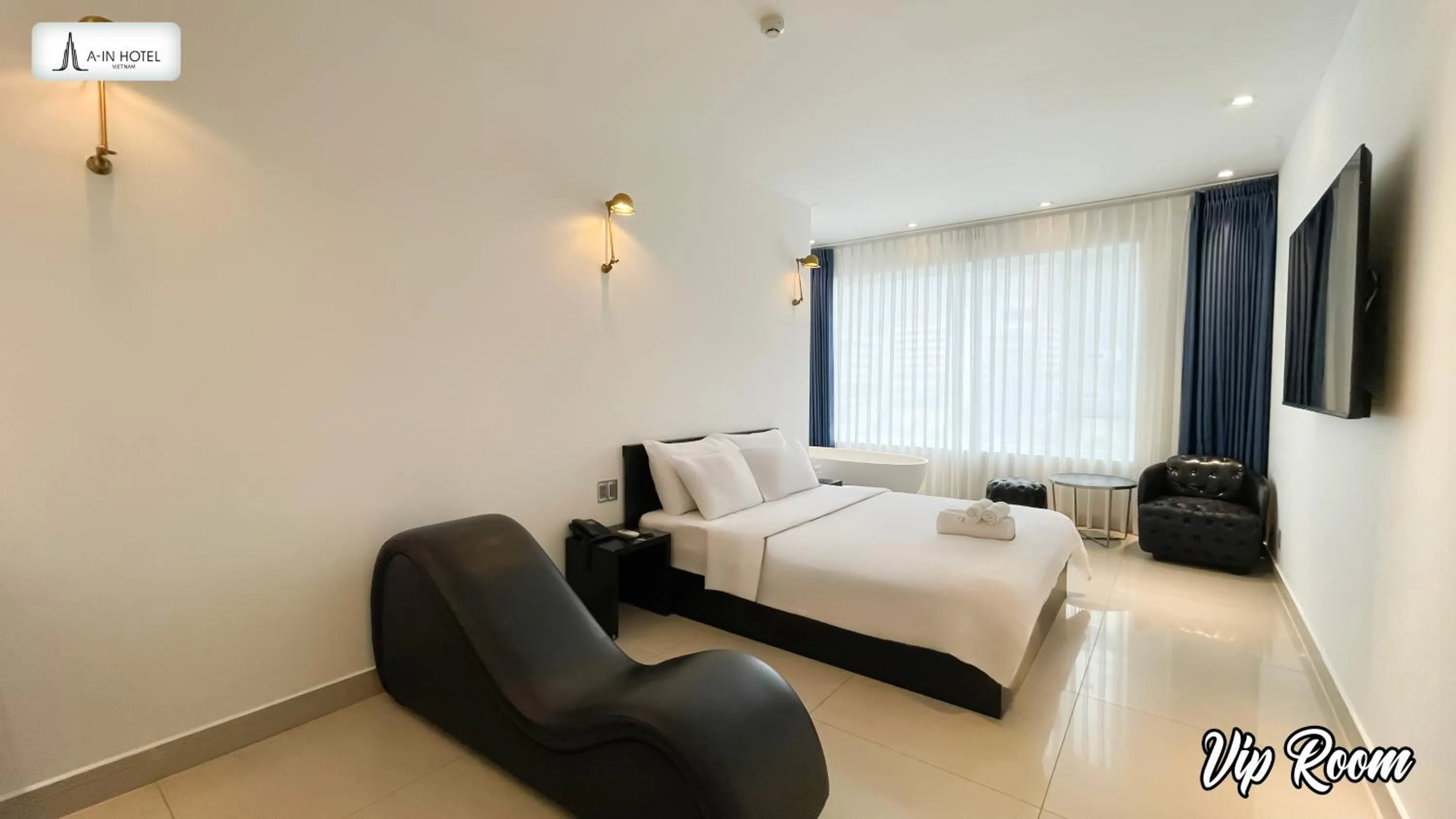 Bedroom, Bed in A In Hotel Riverside