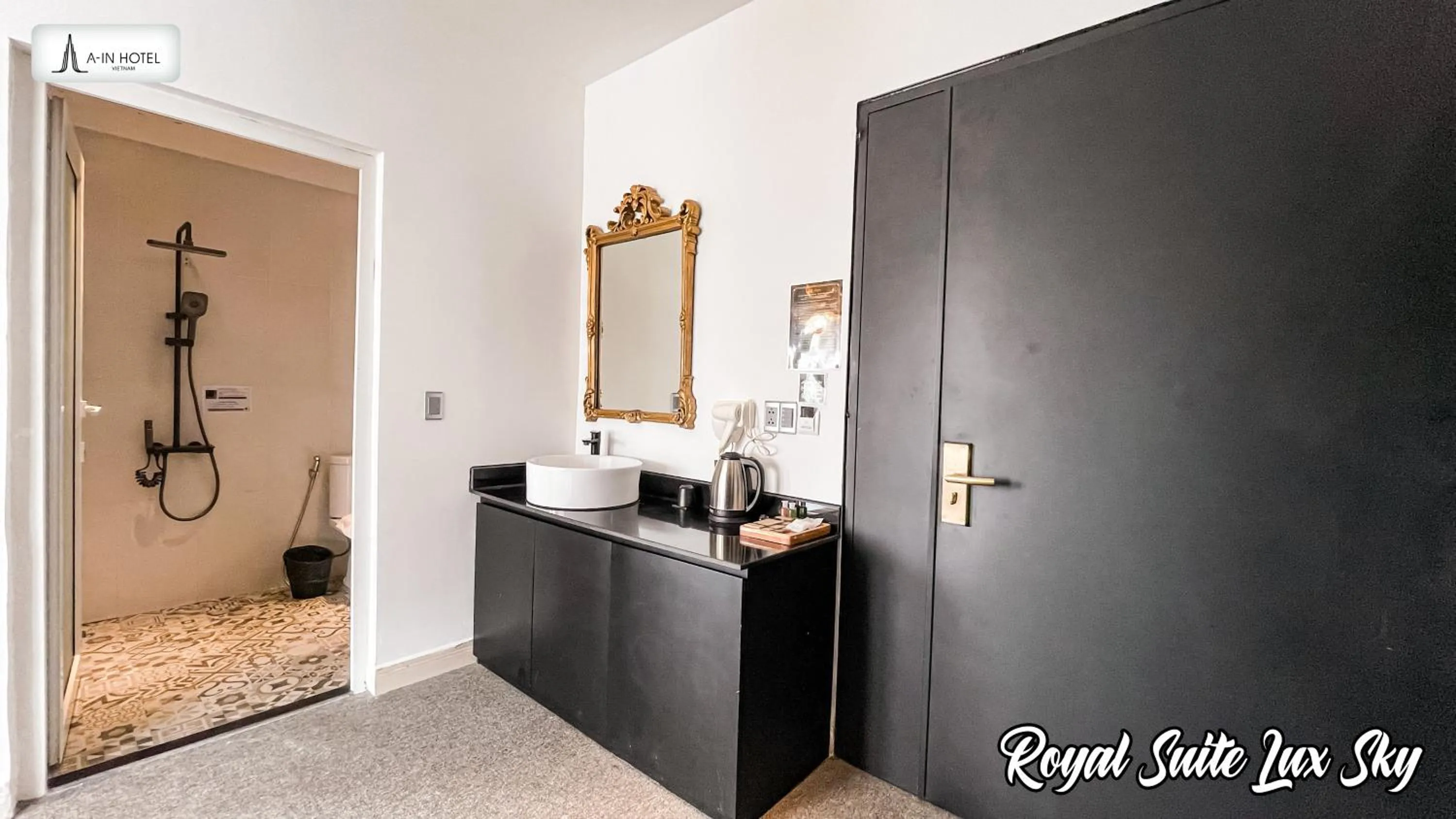 Bathroom in A In Hotel Riverside