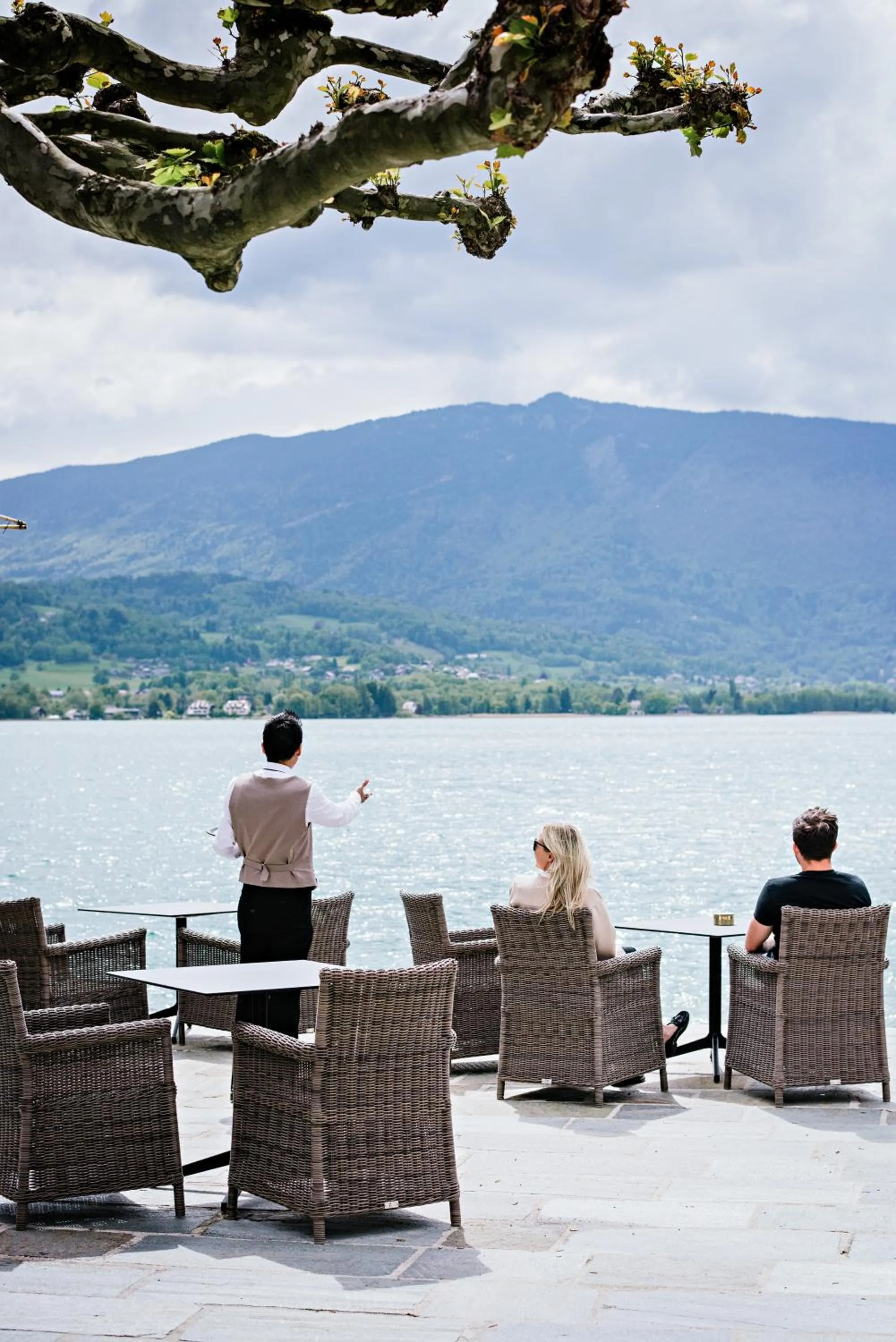 Patio in Auberge Du Père Bise - Jean Sulpice