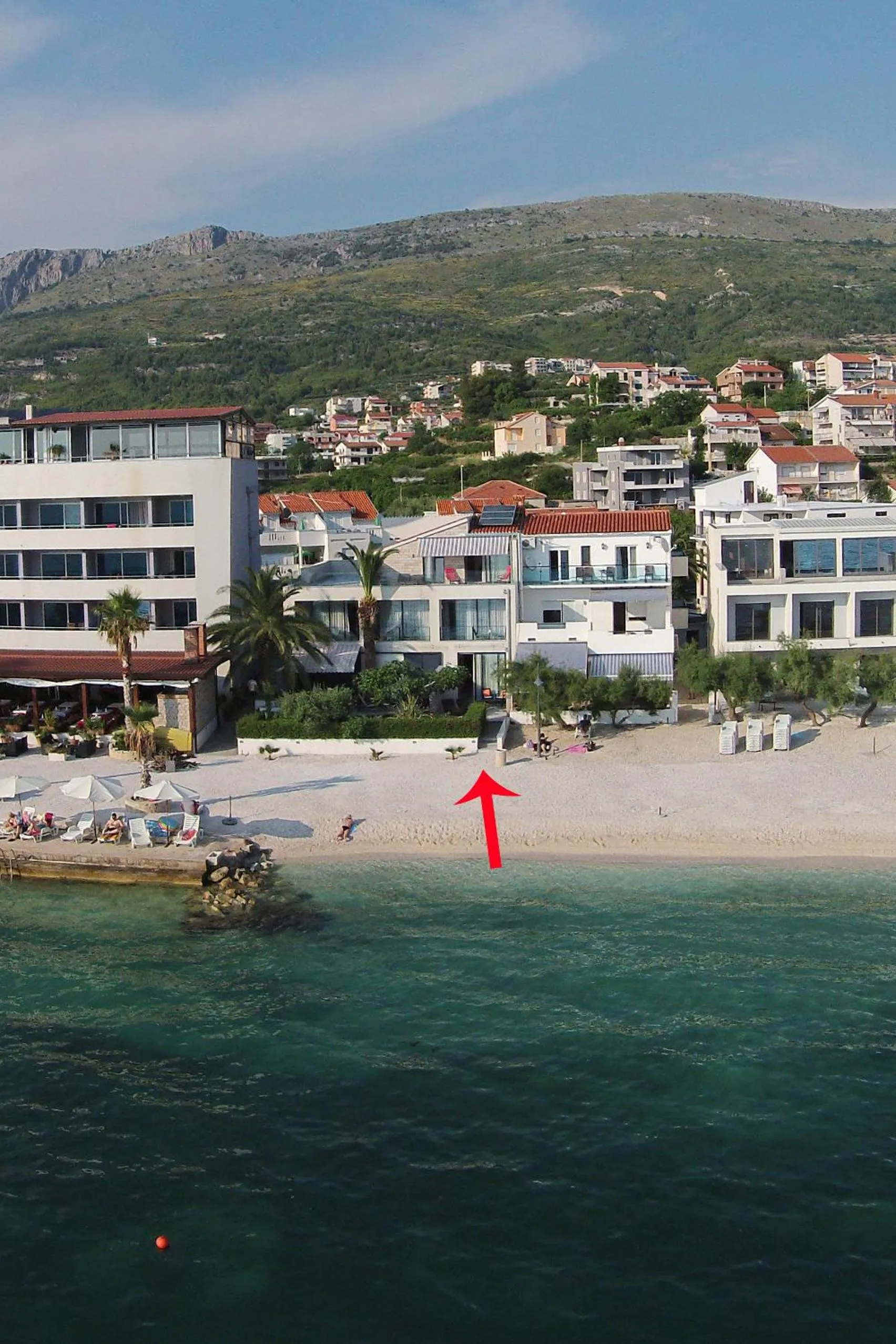Bird's eye view in Beach Hotel Split