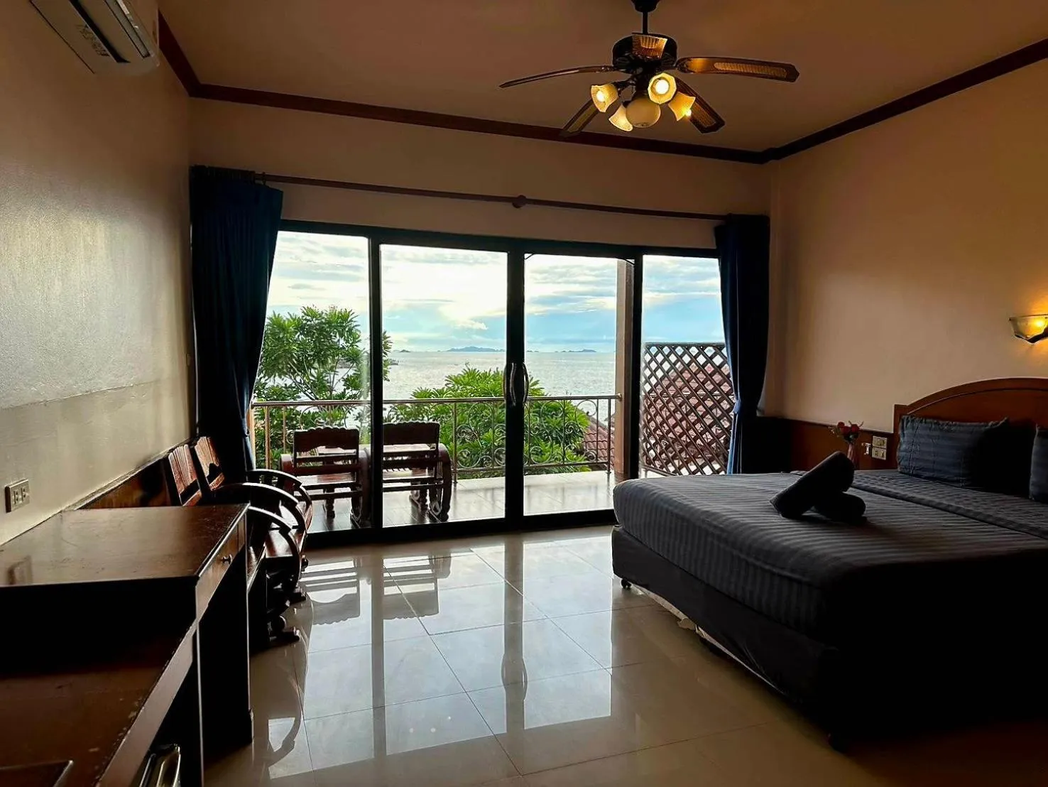 View (from property/room), Bed in Haad Yao Bayview Resort & Spa - SHA plus Certified