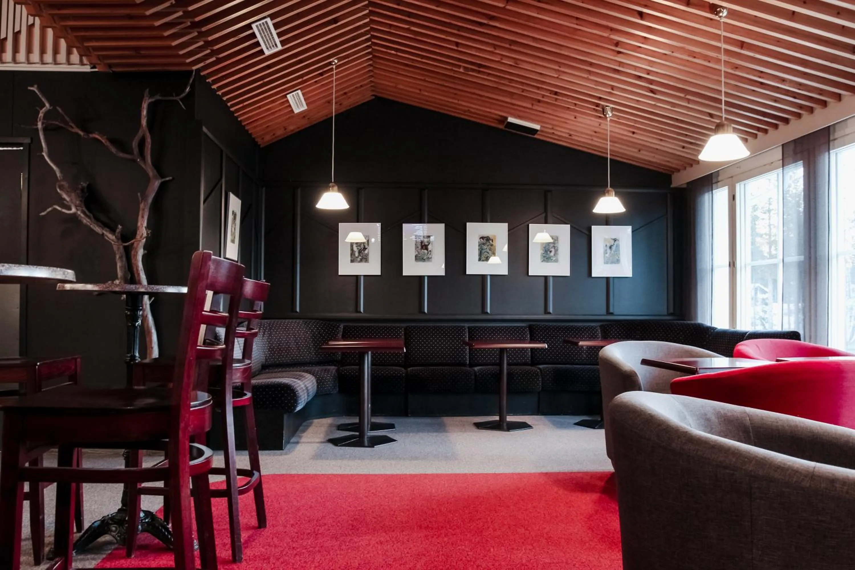 Lounge or bar in Hotel Ylläsrinne
