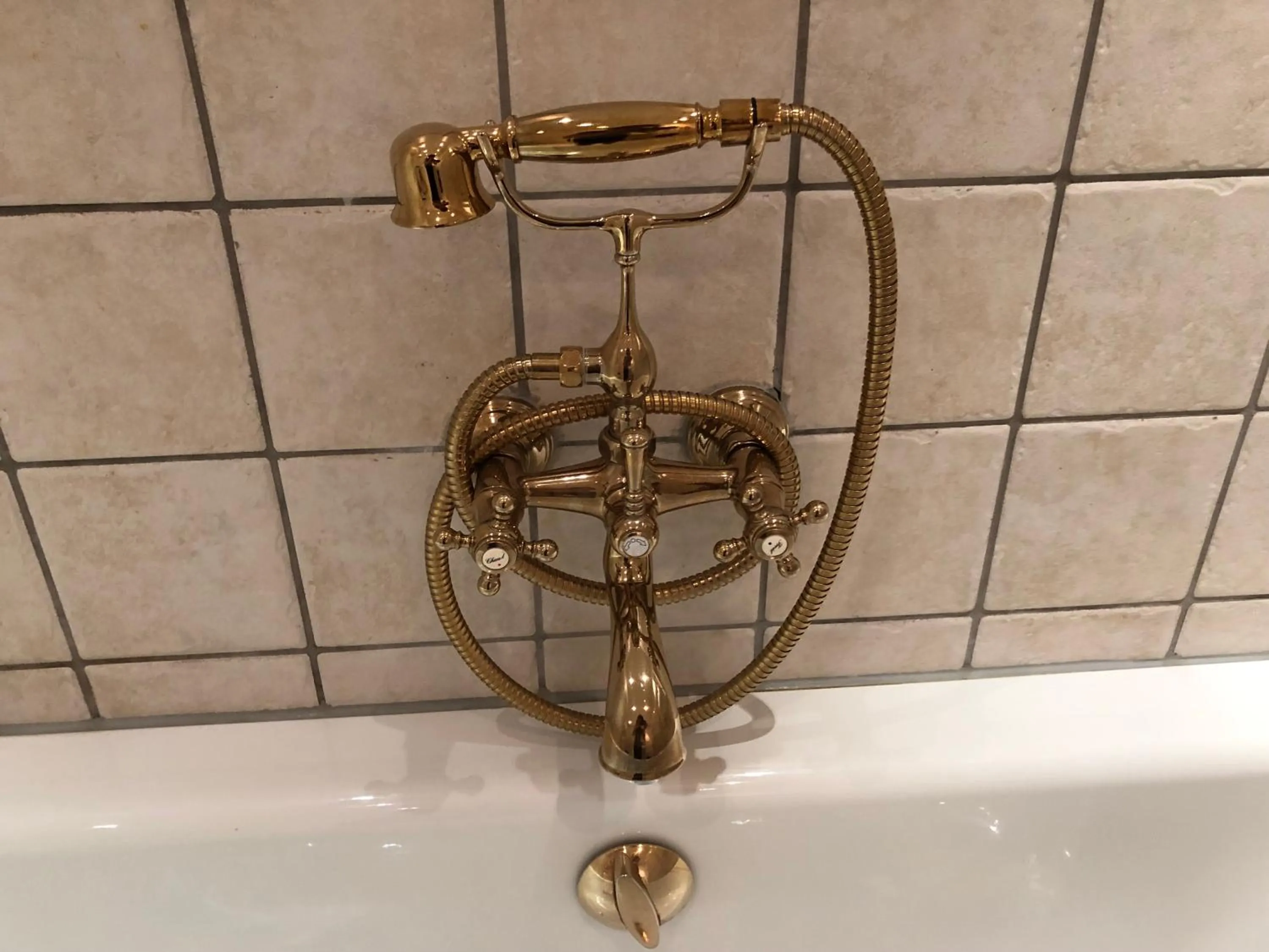 Bathroom in Munkebo Kro & Hotel