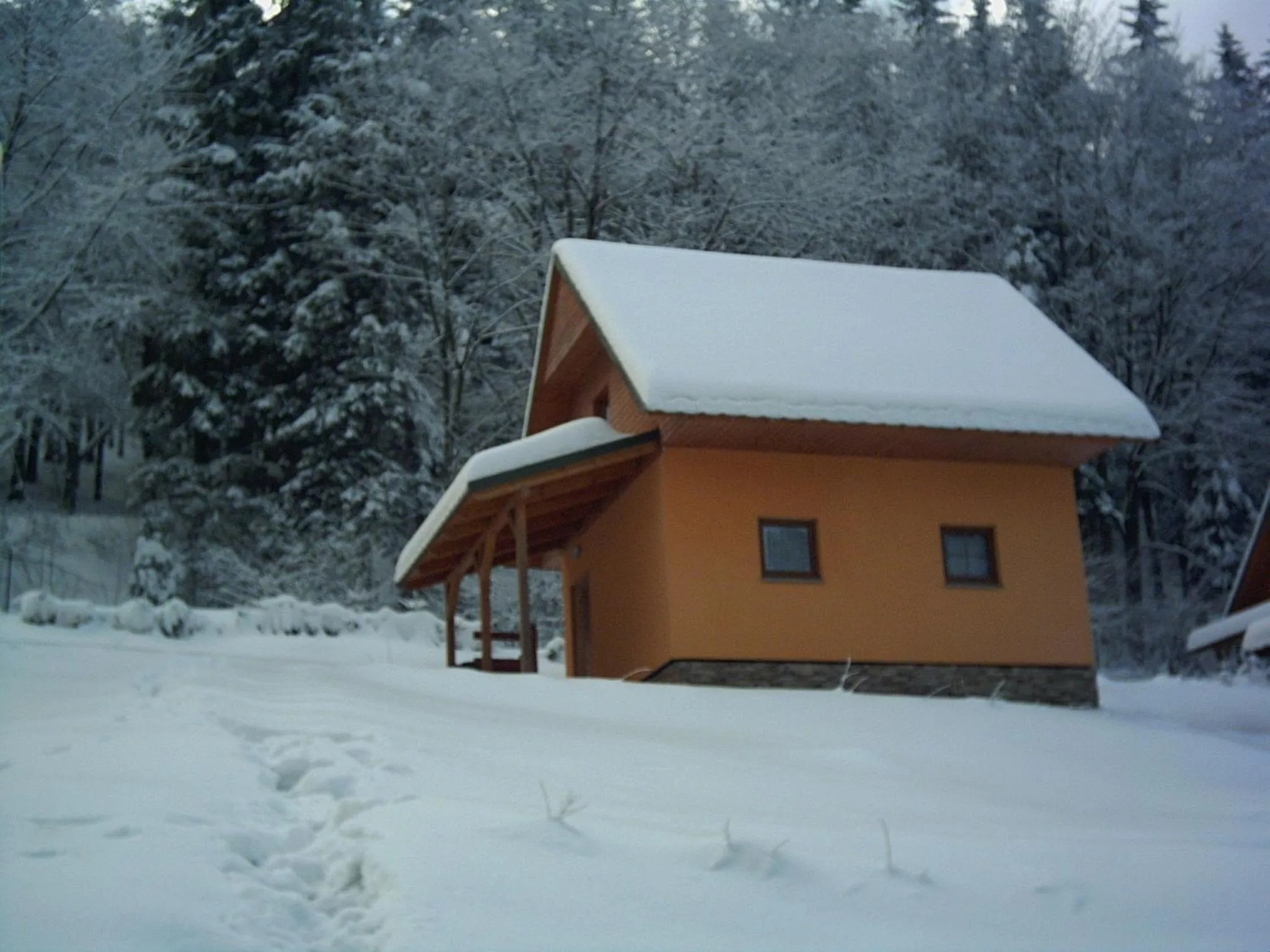 Winter in Chaty pod Knížecí, Trojanovice