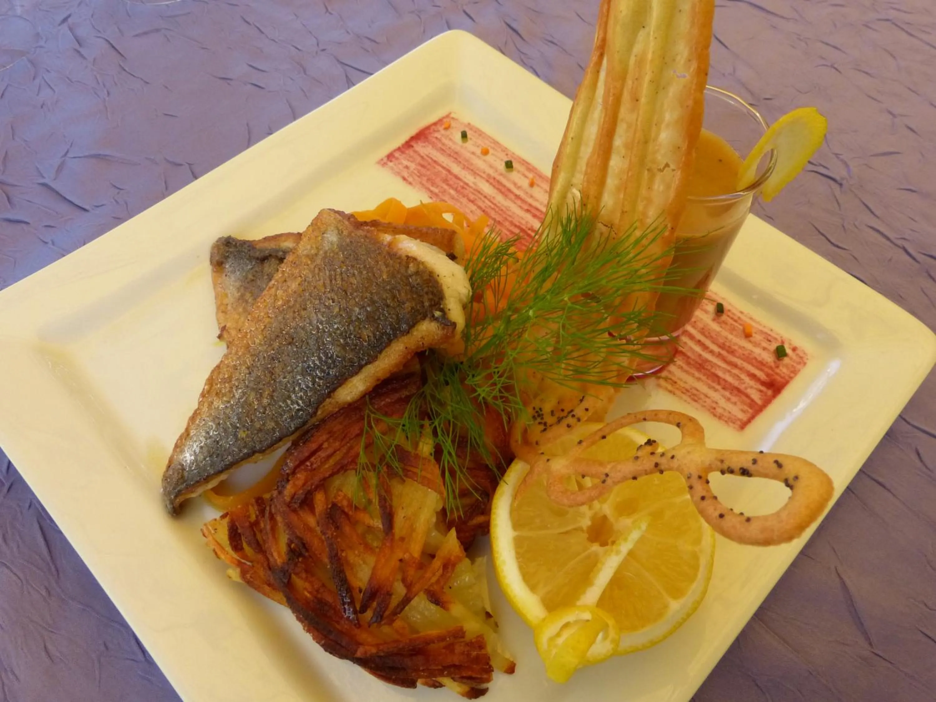 Dinner in Logis Hôtel Restaurant Les Cèdres