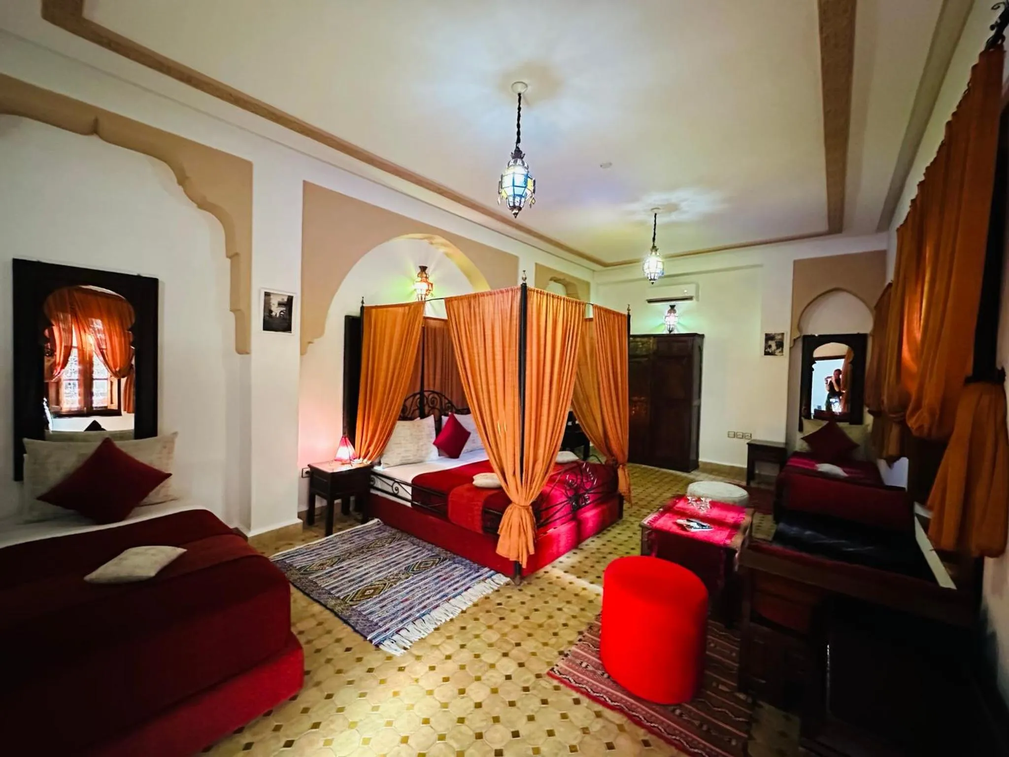 View (from property/room), Bed in Riad Ahlam