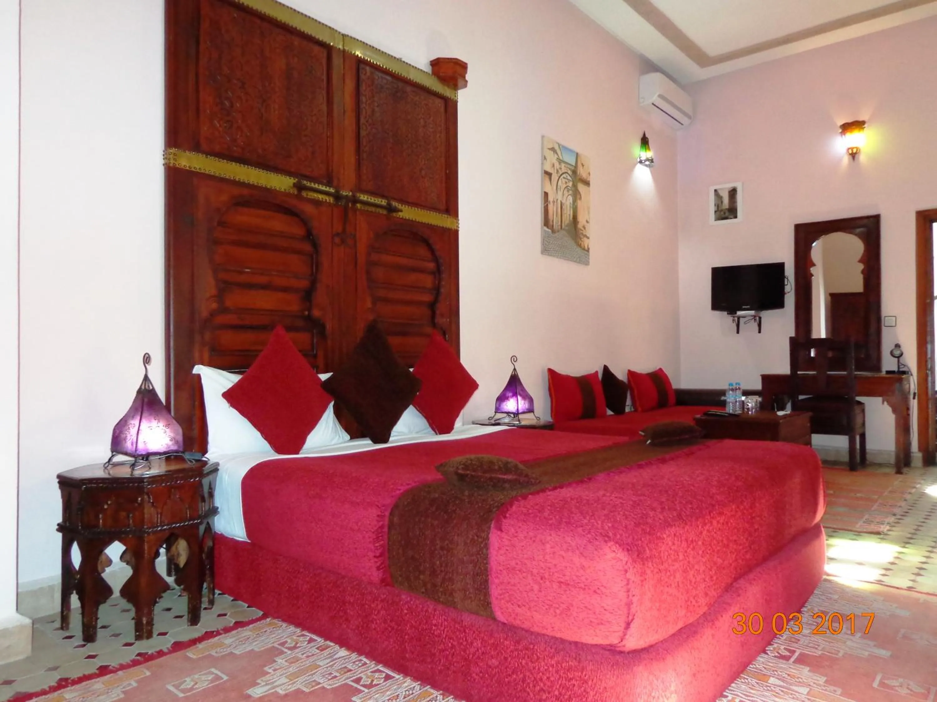 Bedroom in Riad Ahlam