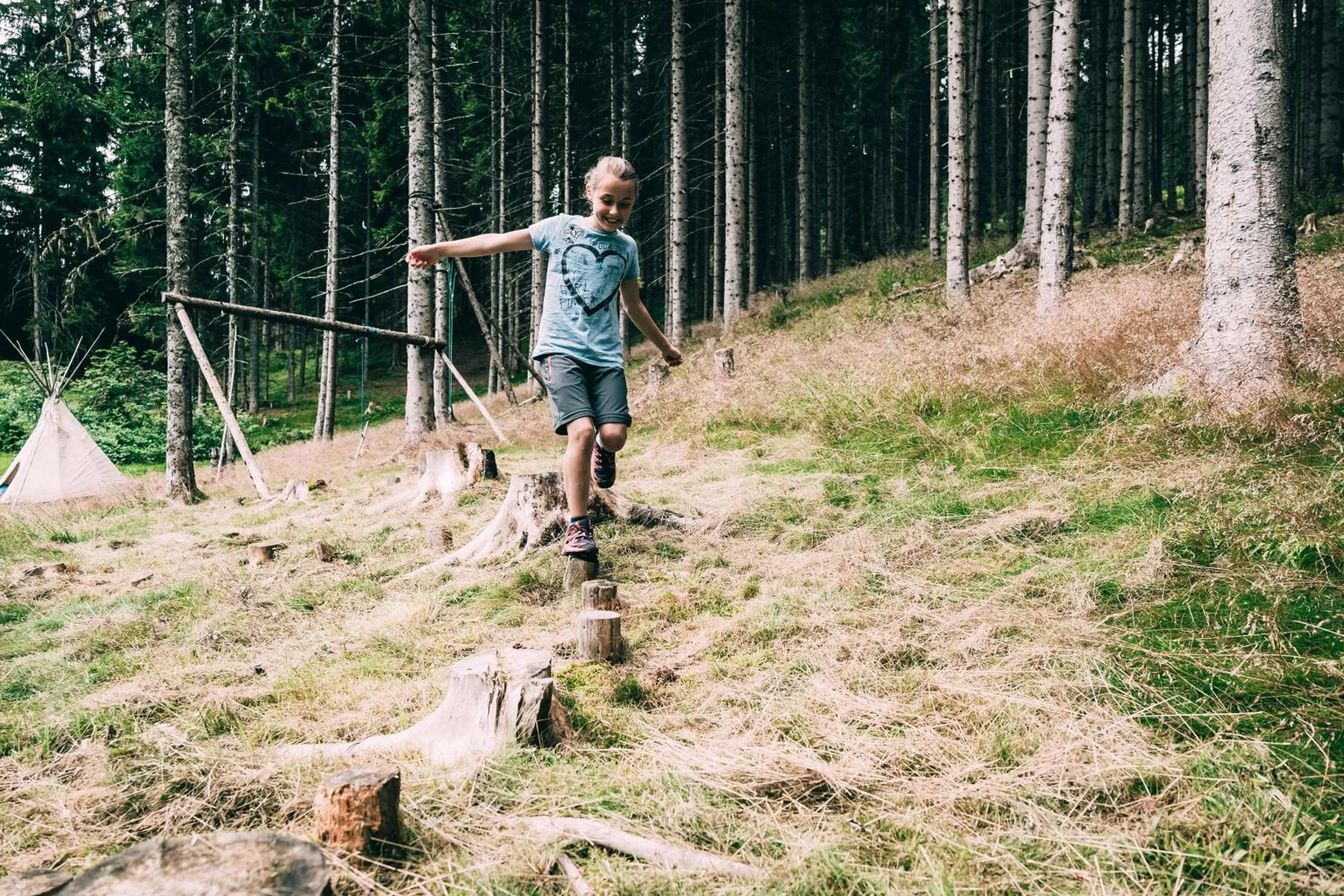 Children play ground in Kinderhotel Stegerhof