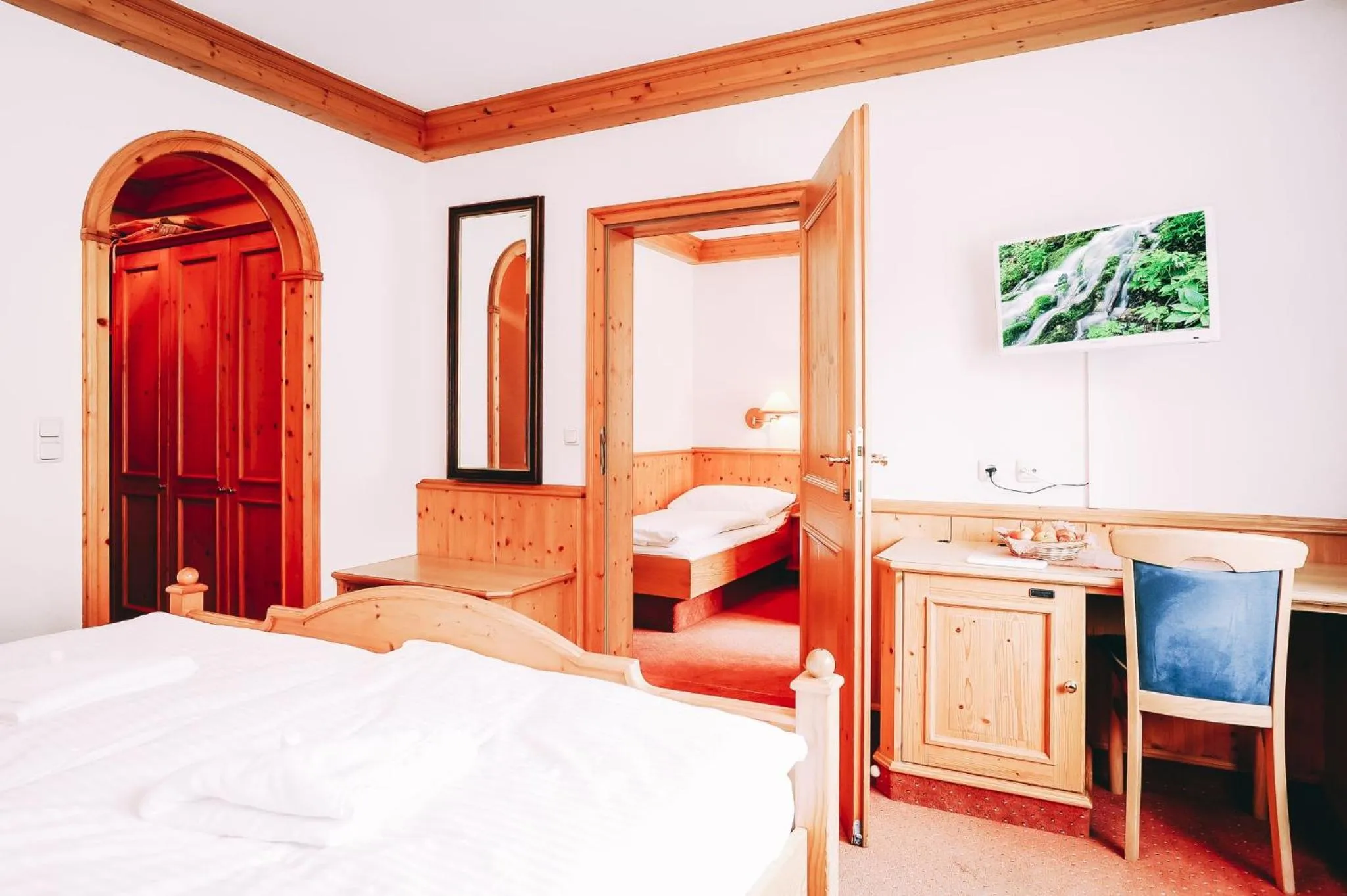 Photo of the whole room, Bed in Kinderhotel Stegerhof