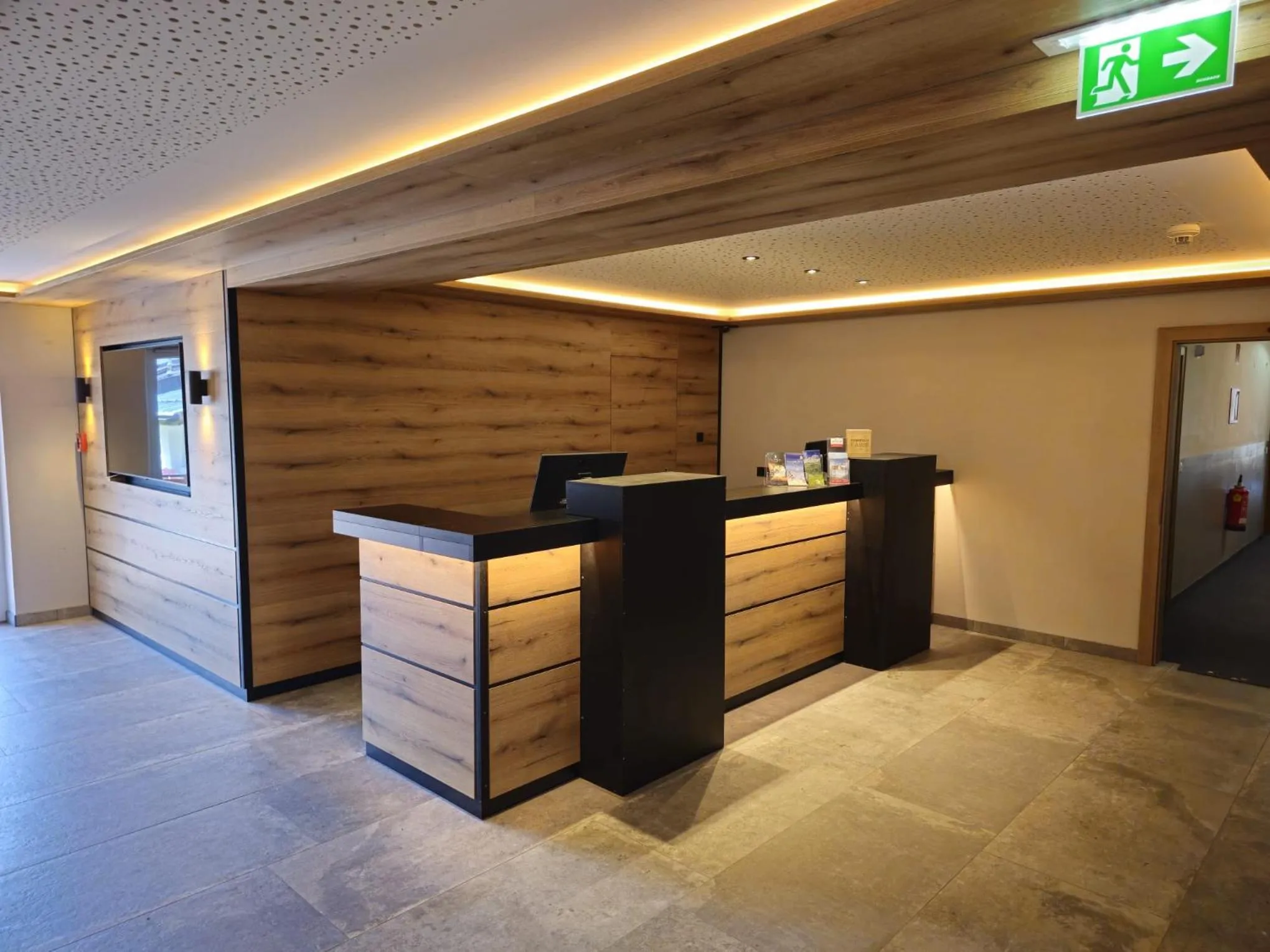 Lobby or reception in first mountain Hotel Zillertal