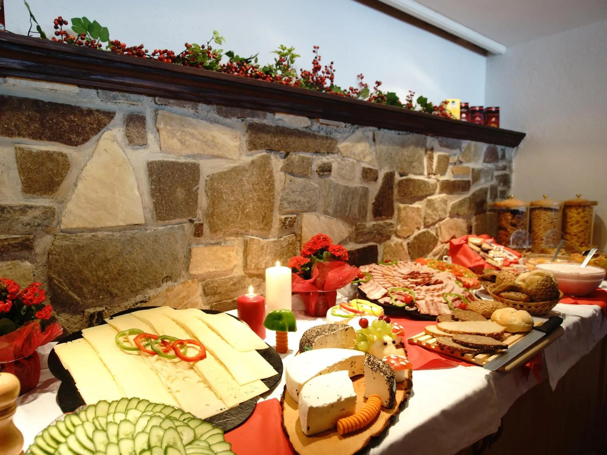 Buffet breakfast in first mountain Hotel Zillertal