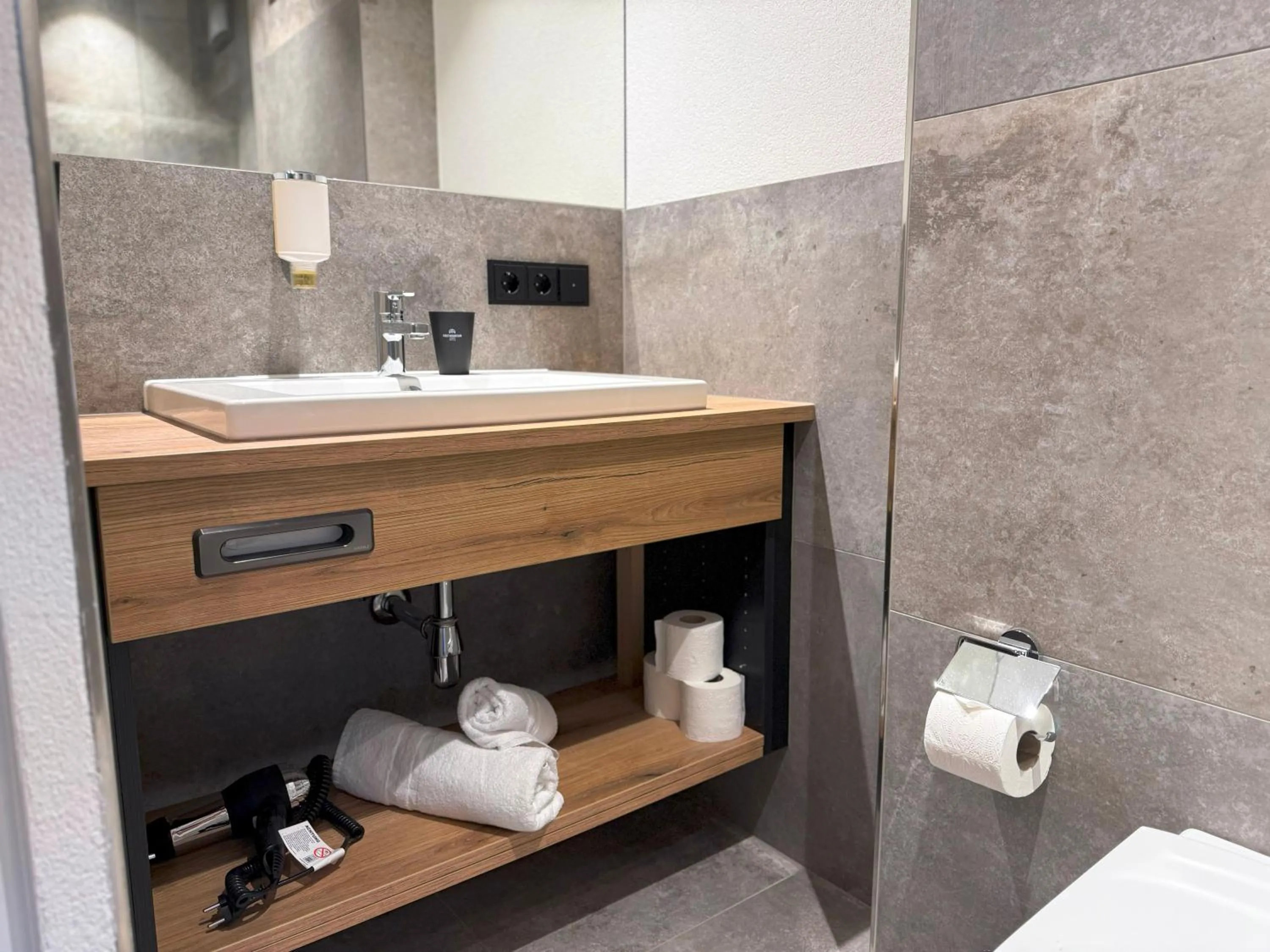 Bathroom in first mountain Hotel Zillertal