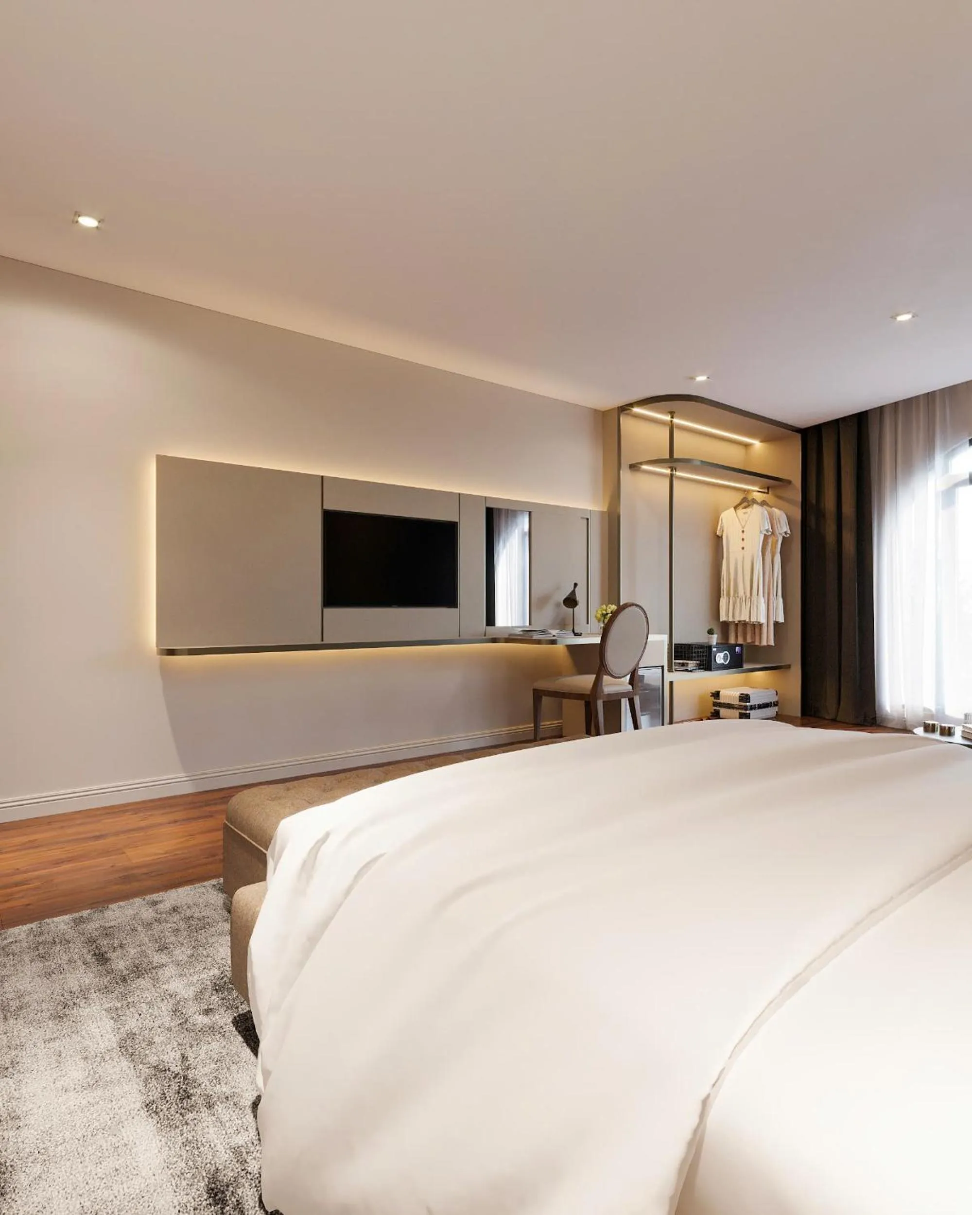 View (from property/room), Bed in Splendid Premium Hotel