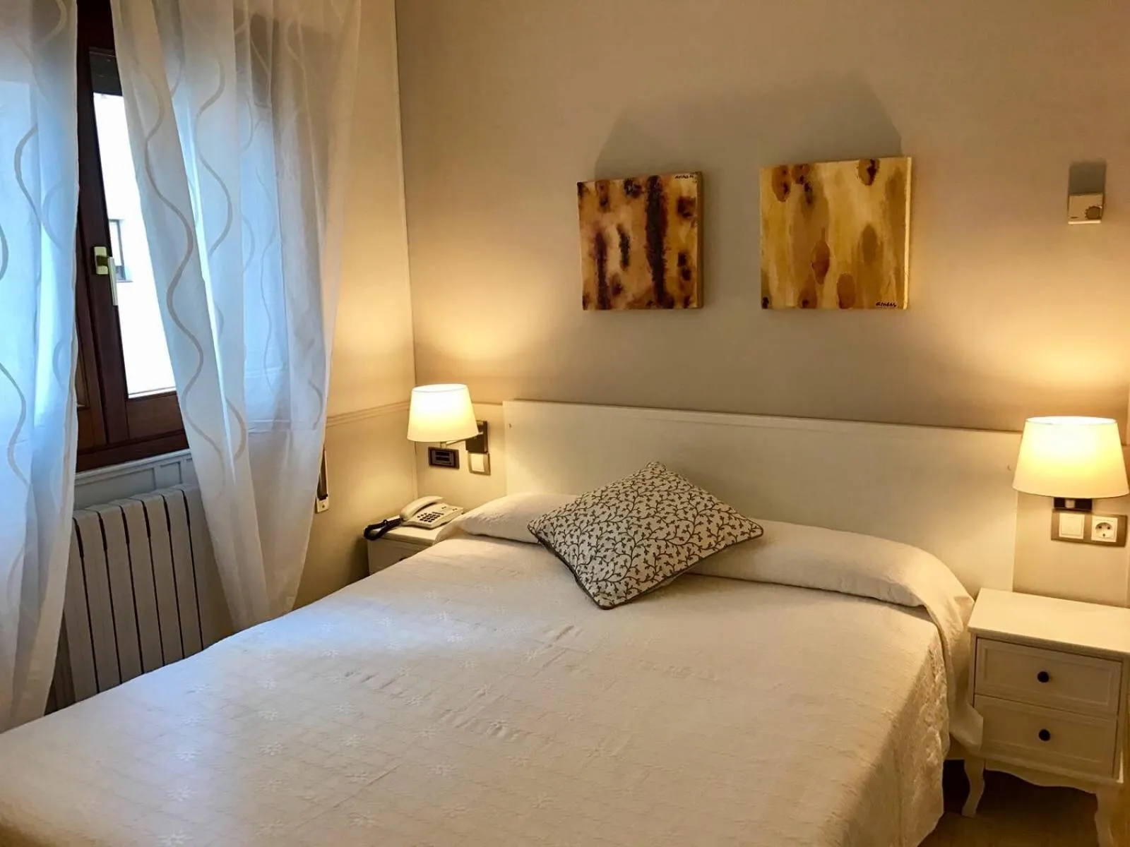 Bed in Hotel Rio Arga