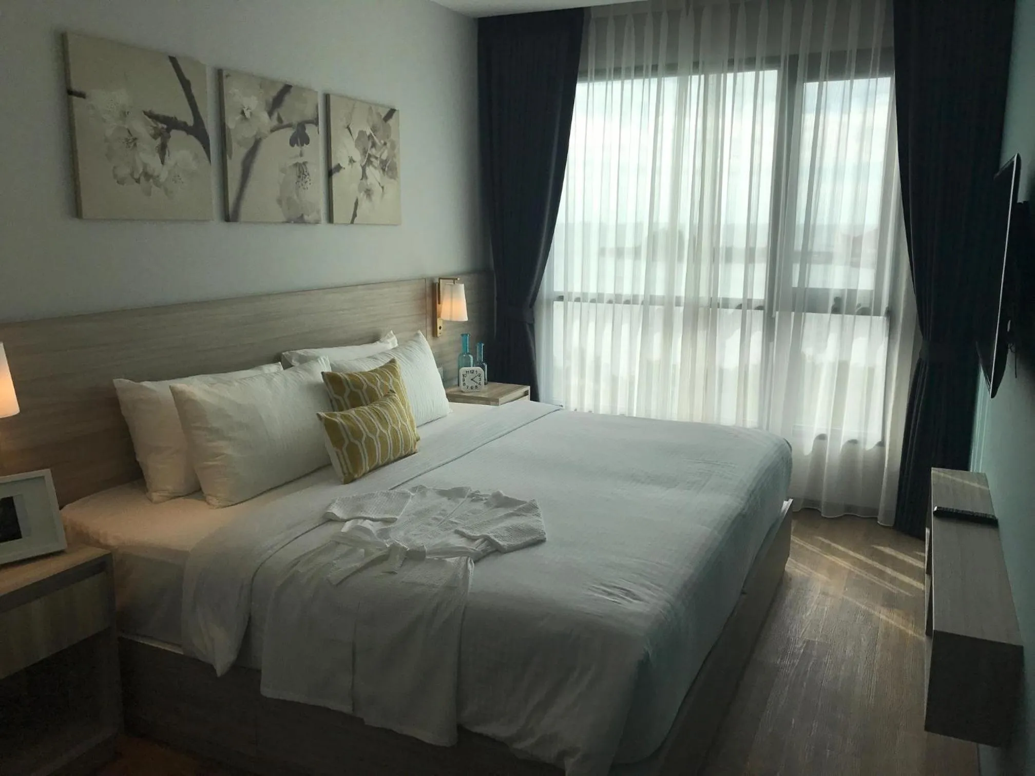 Bedroom, Bed in Oakwood Hotel & Residence Sri Racha