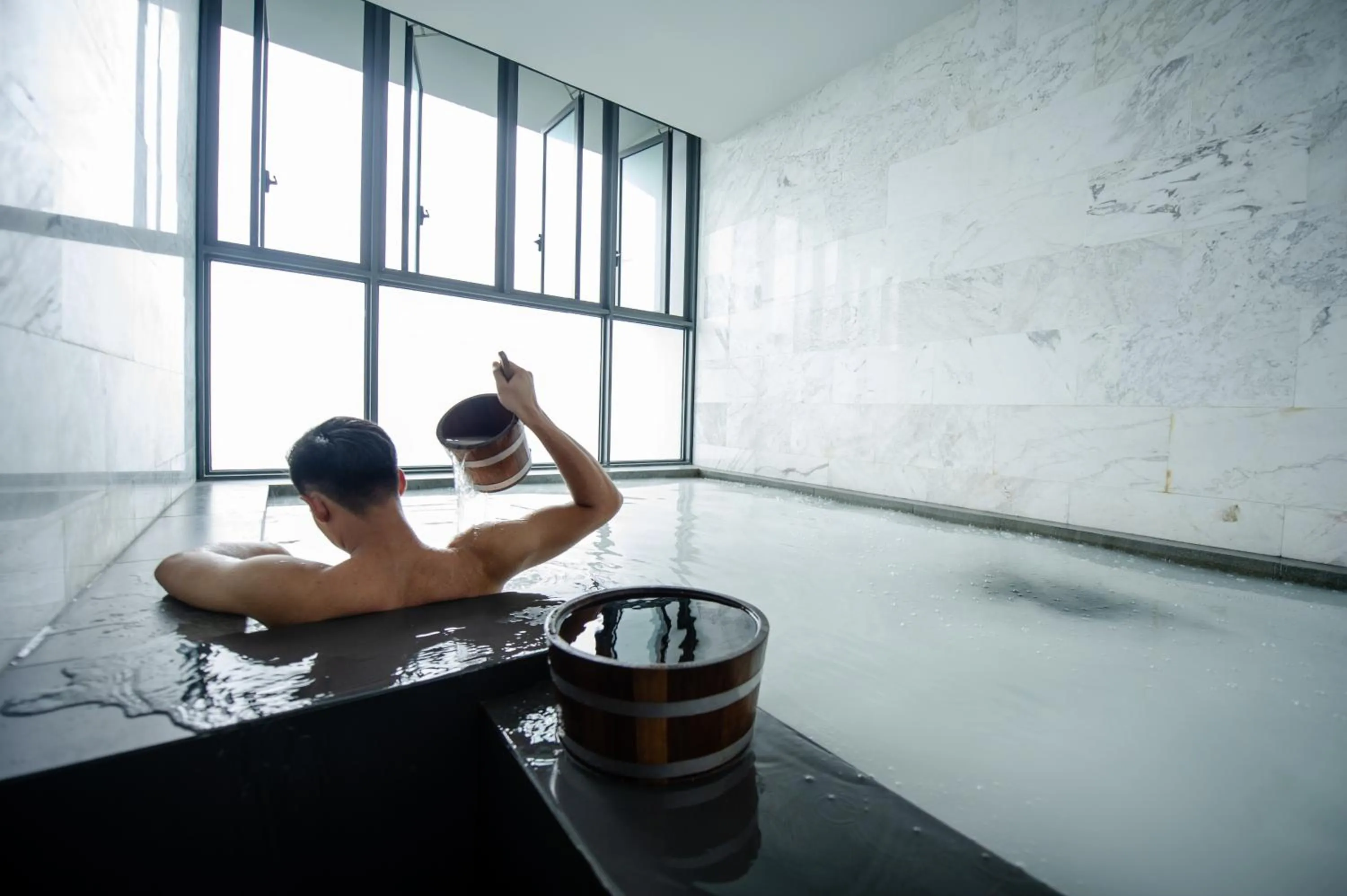 Steam room in Oakwood Hotel & Residence Sri Racha