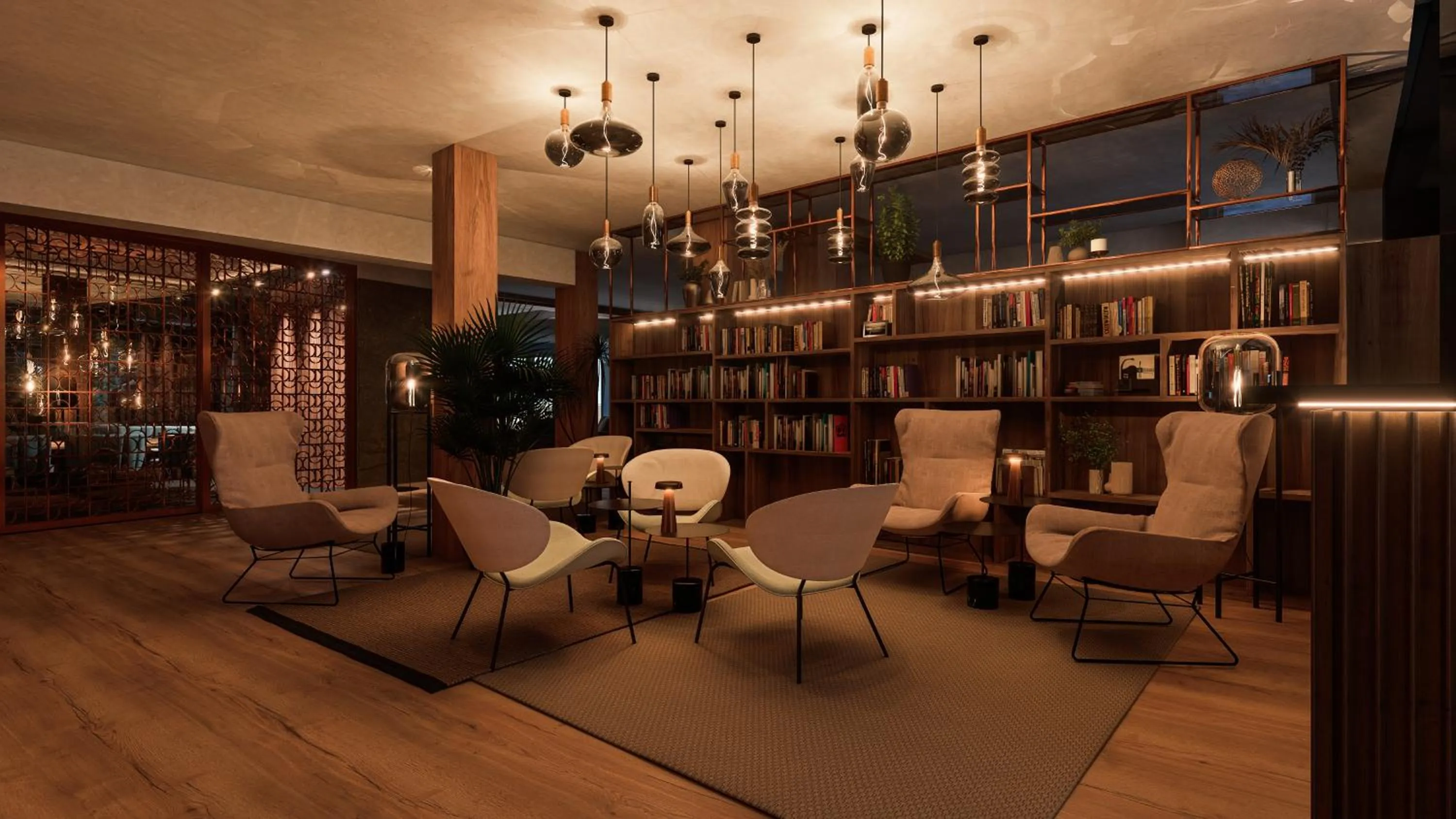 Seating area in Vogl's Nest