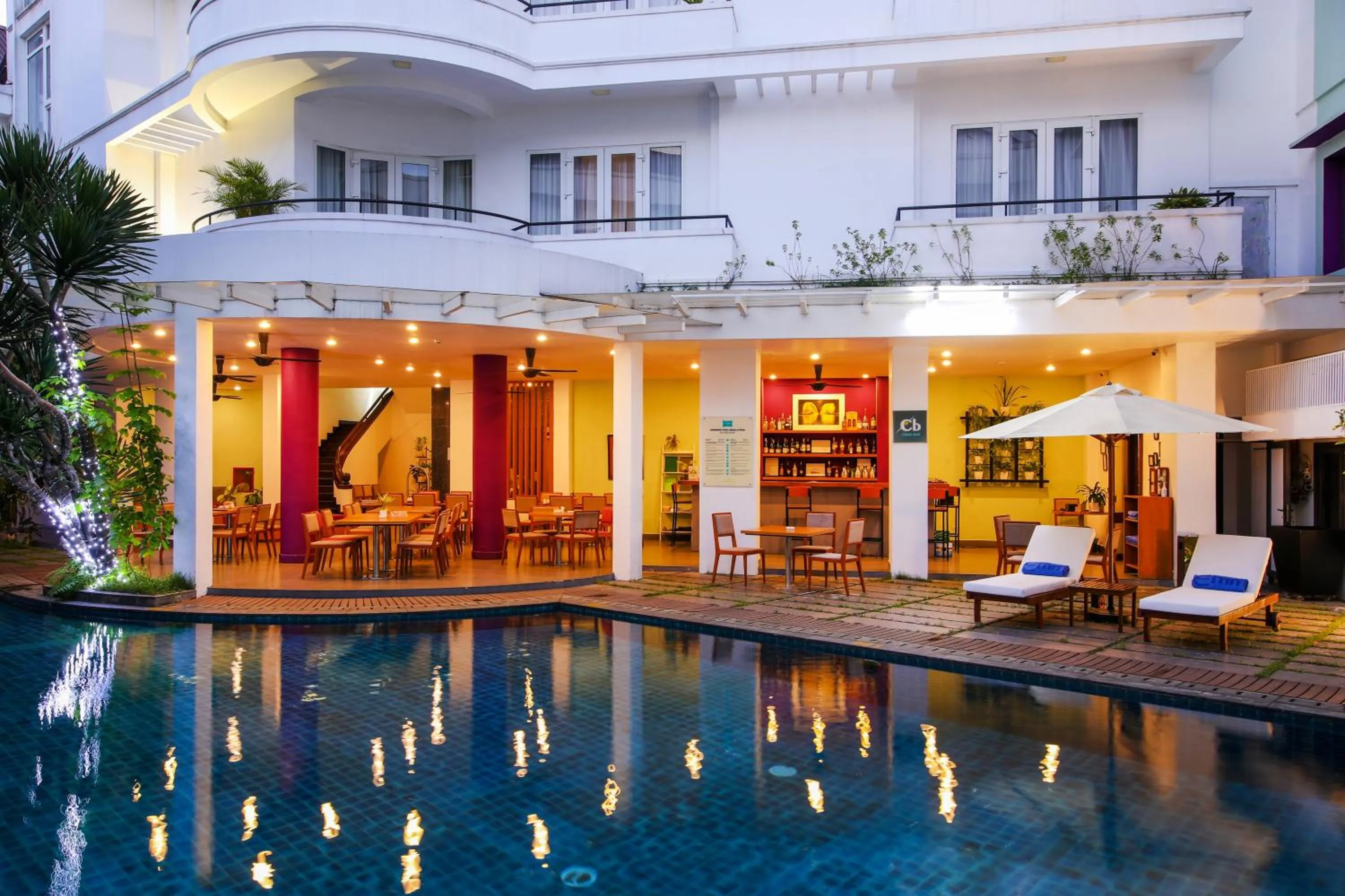 Pool view in ÊMM Hotel Hue