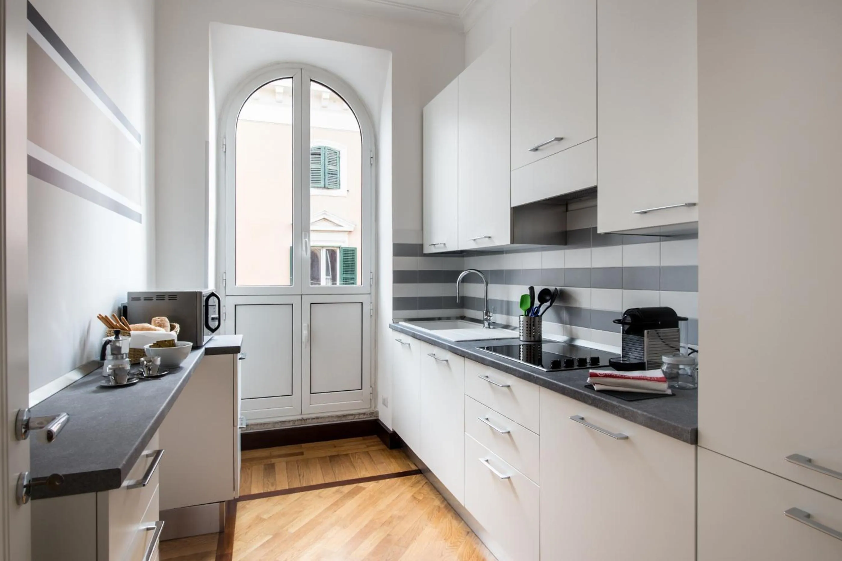 Kitchen or kitchenette in Residenza Termini