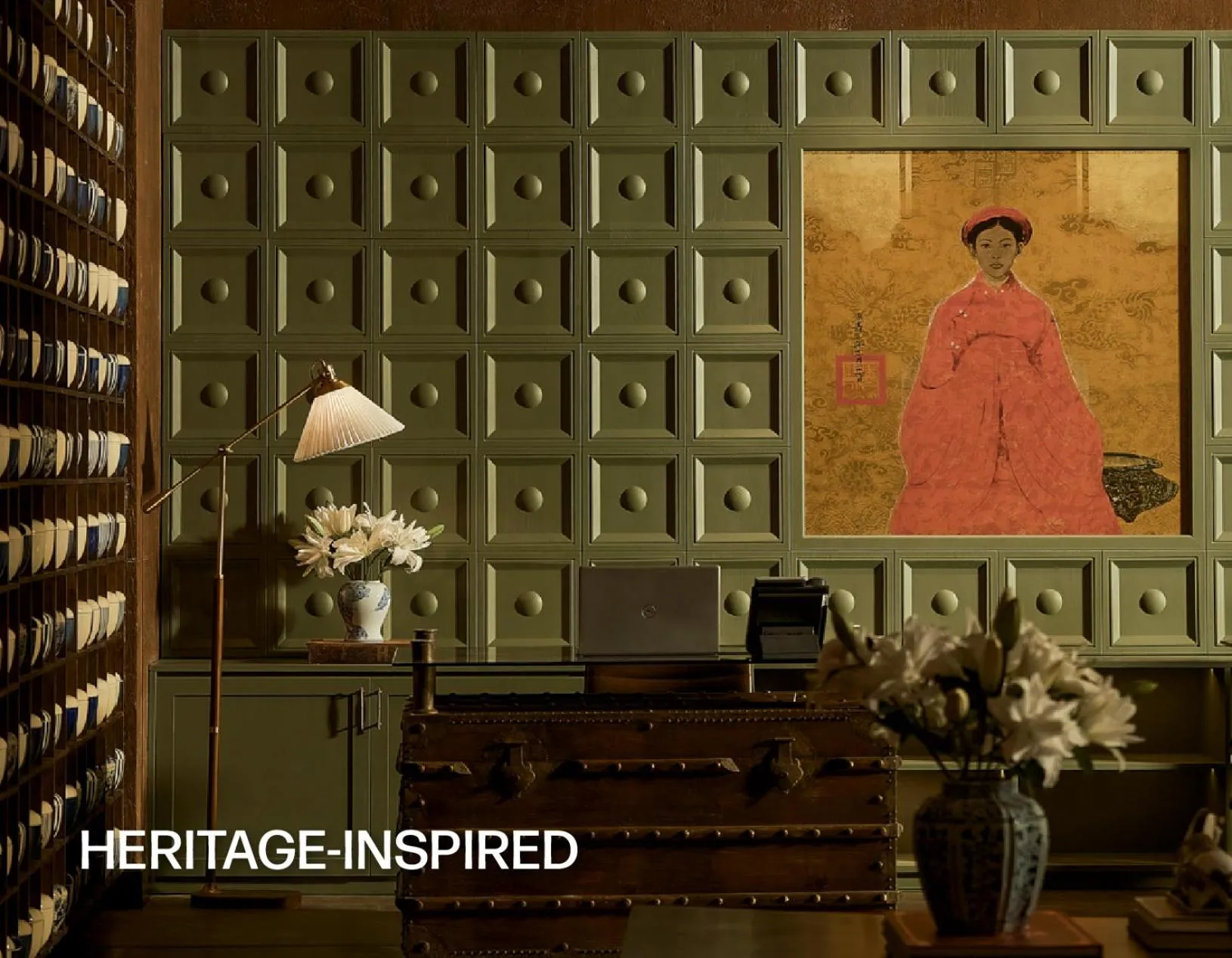 Decorative detail in M Village Hotel Premier Thi Sách