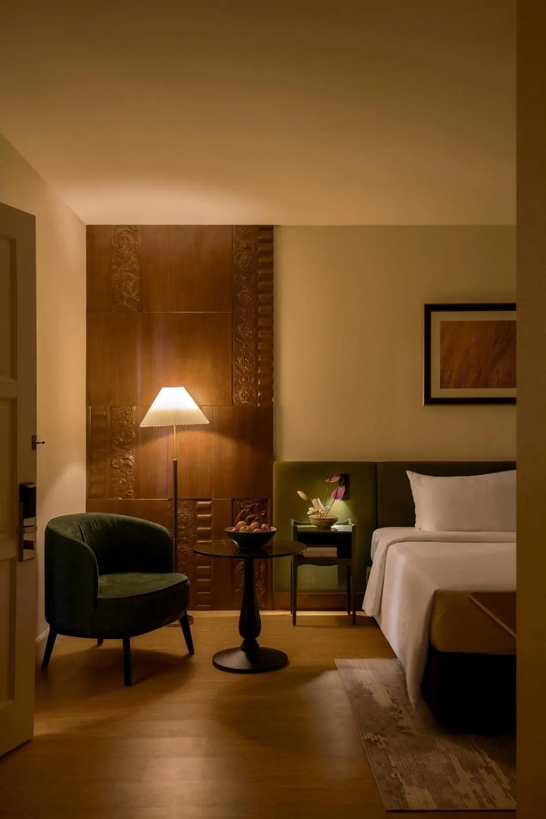 Living room, Bed in M Village Hotel Premier Thi Sách