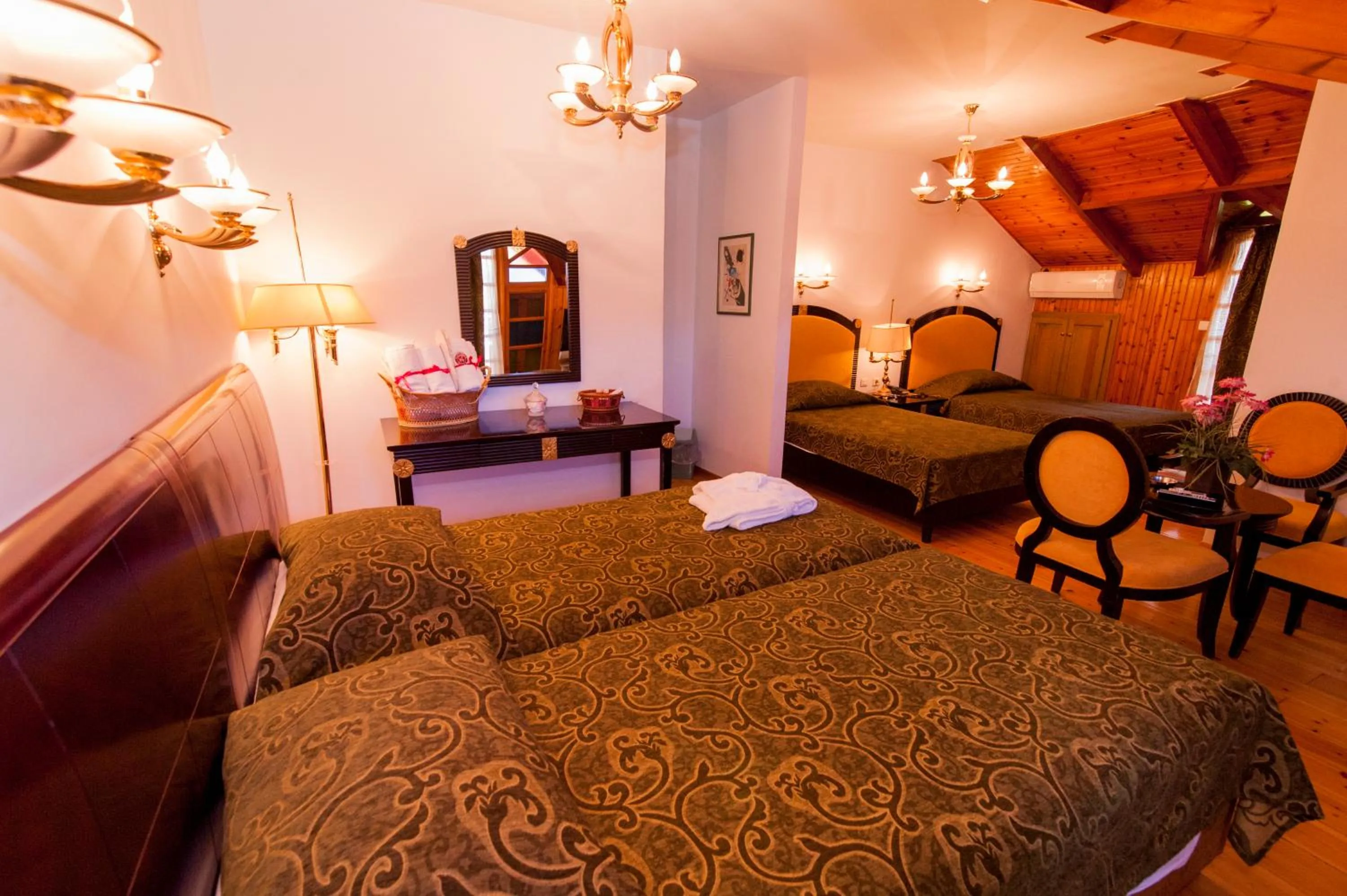 Photo of the whole room, Bed in Krikonis Hotel