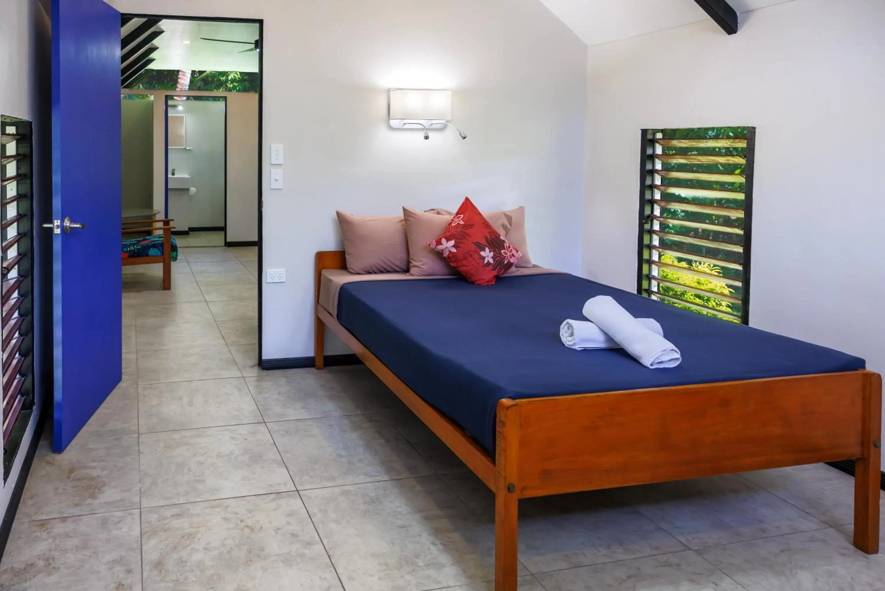 Bed in Mango Bay Resort