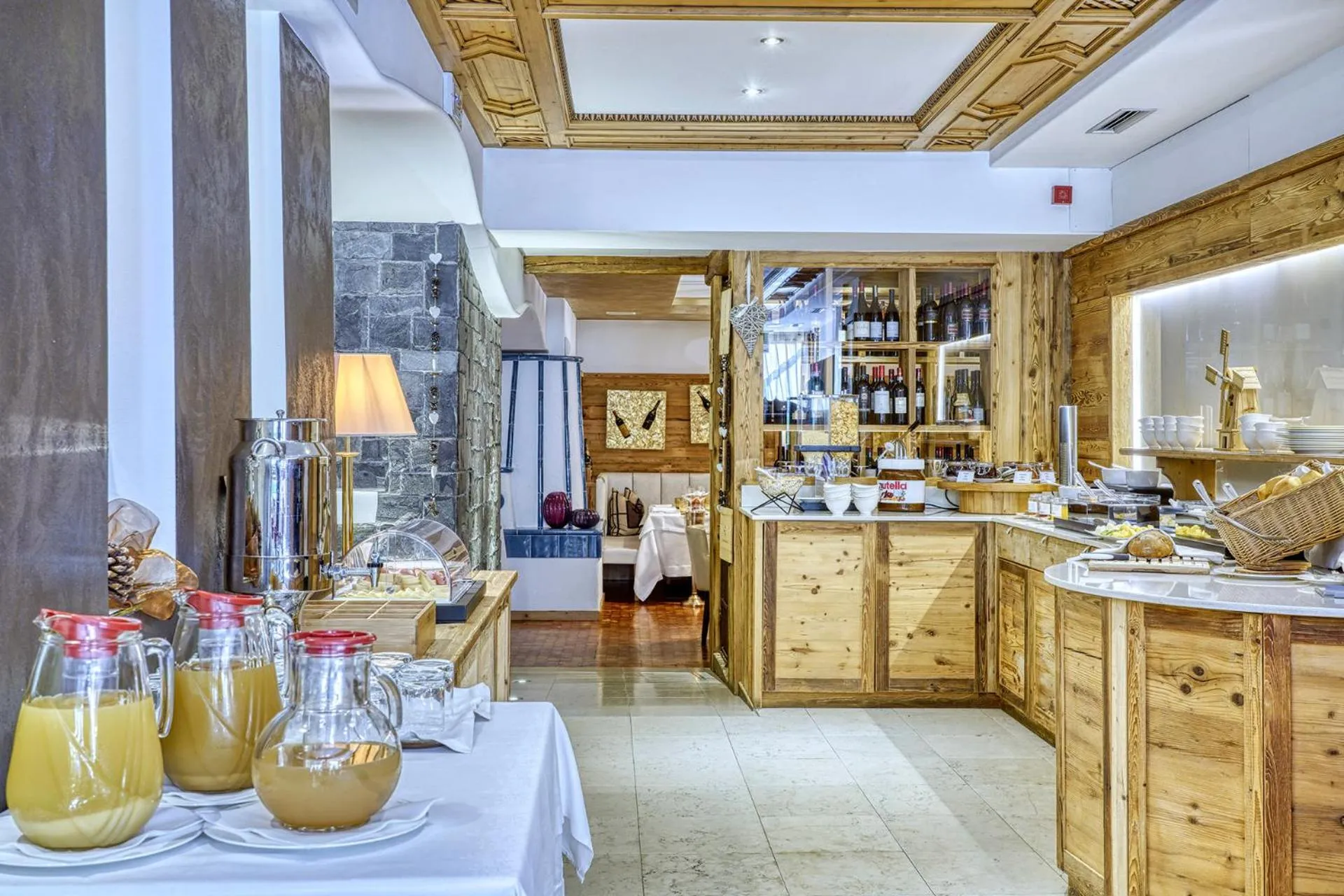 Buffet breakfast in Majestic Hotel