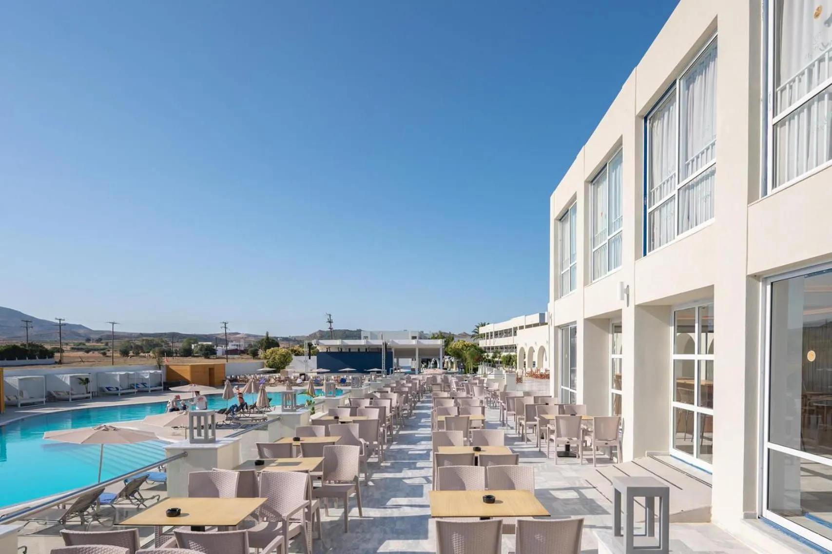 Patio in Smy Kos Beach & Splash