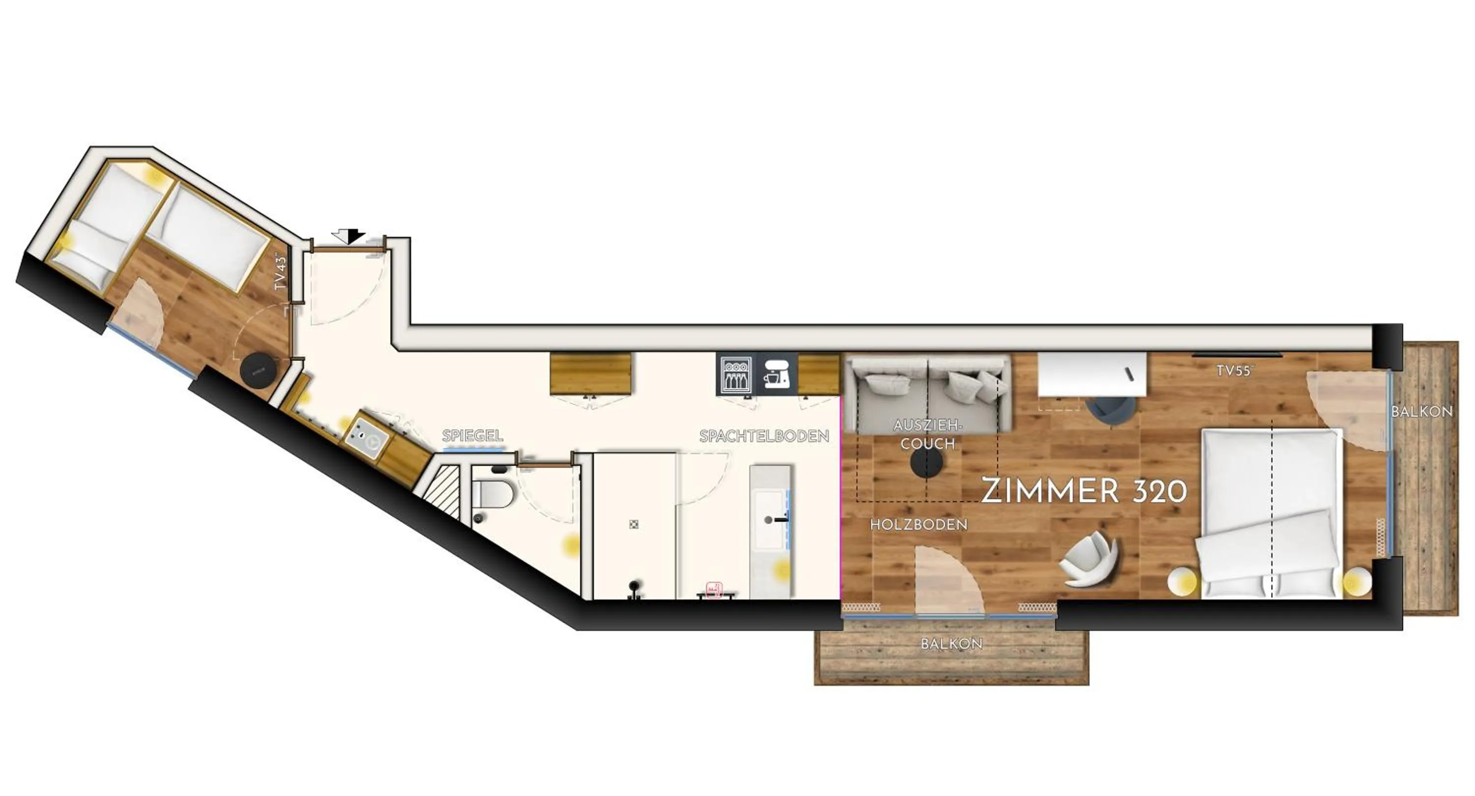 Floor plan in Premium Activehotel Bergkönig