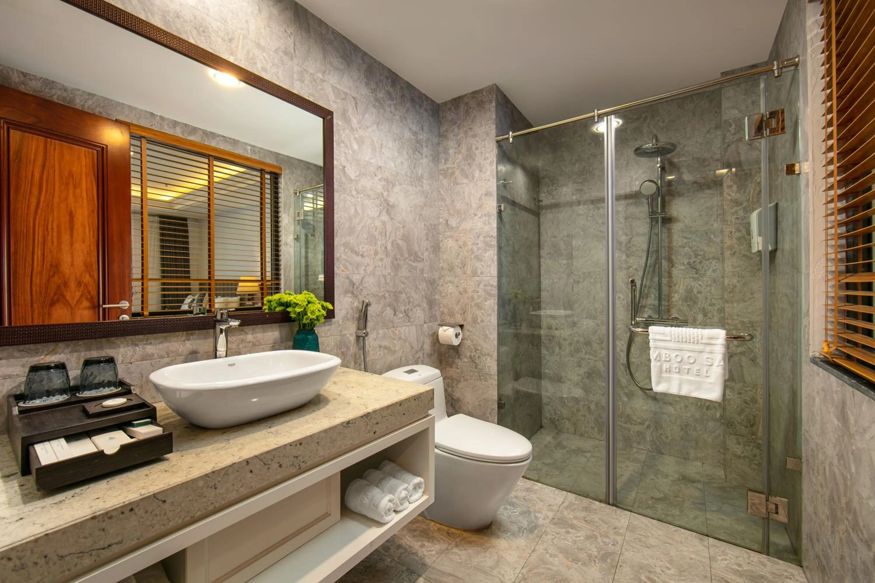 Shower in Bamboo Sapa Hotel