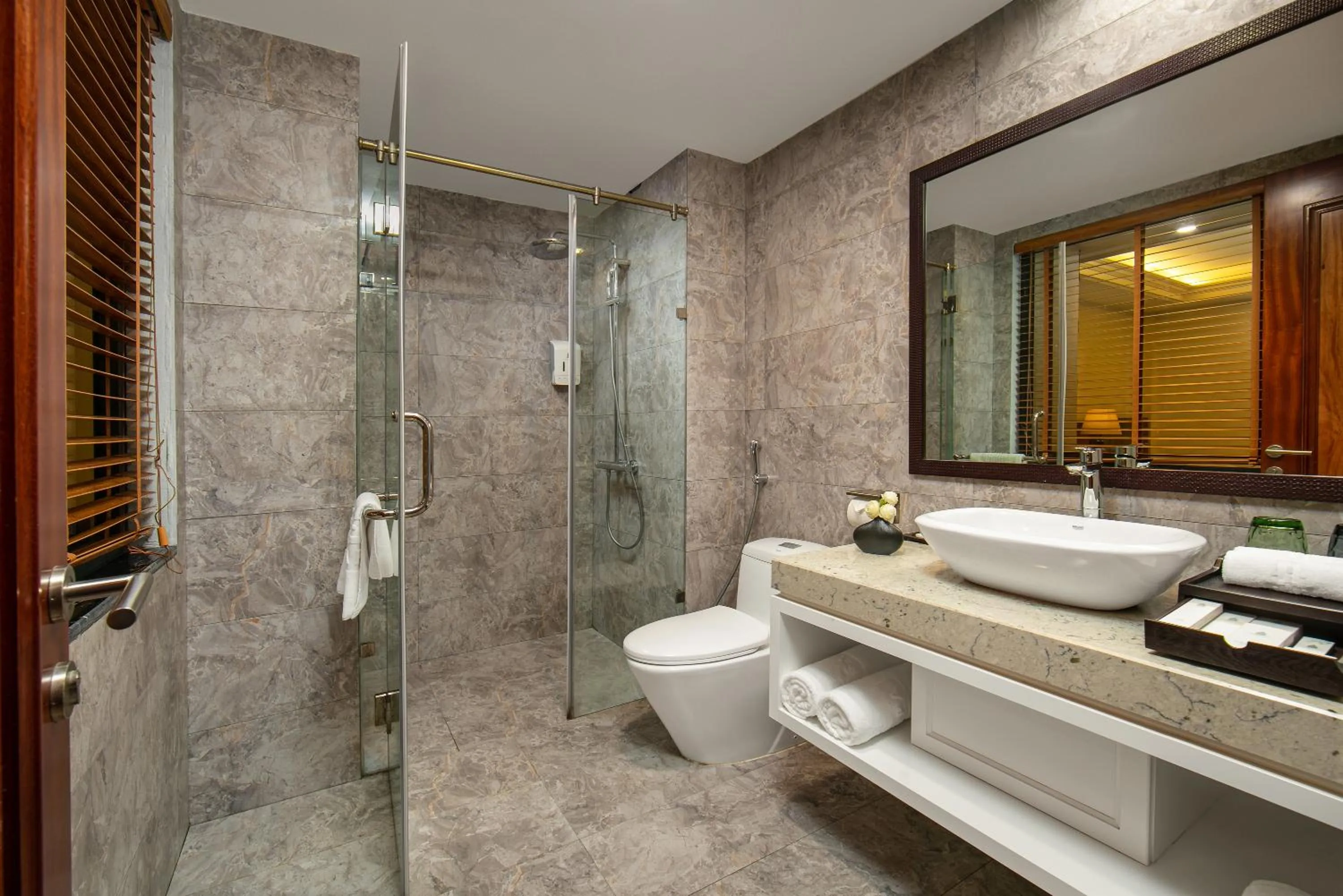 Shower in Bamboo Sapa Hotel