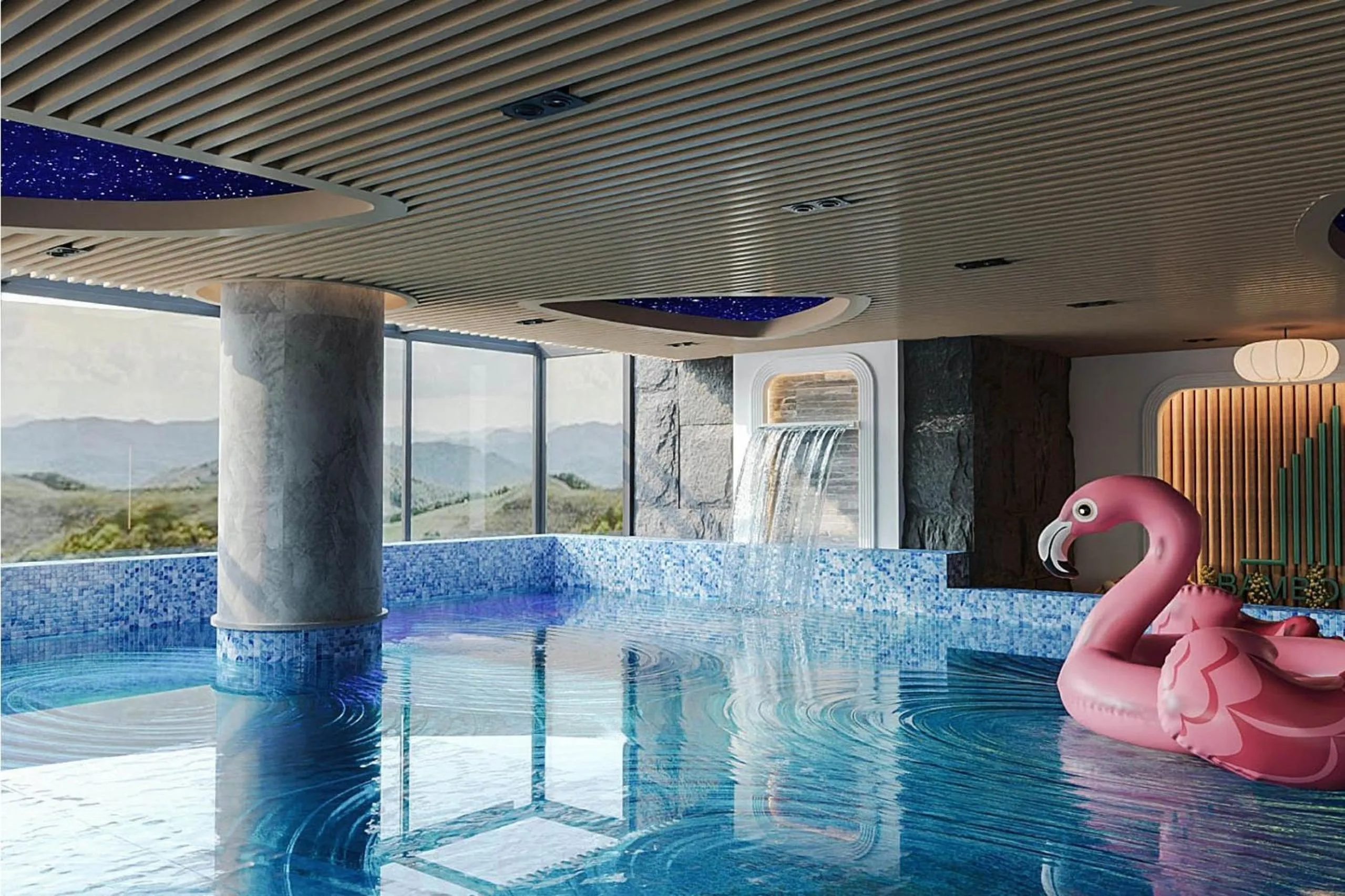 Hot Tub in Bamboo Sapa Hotel