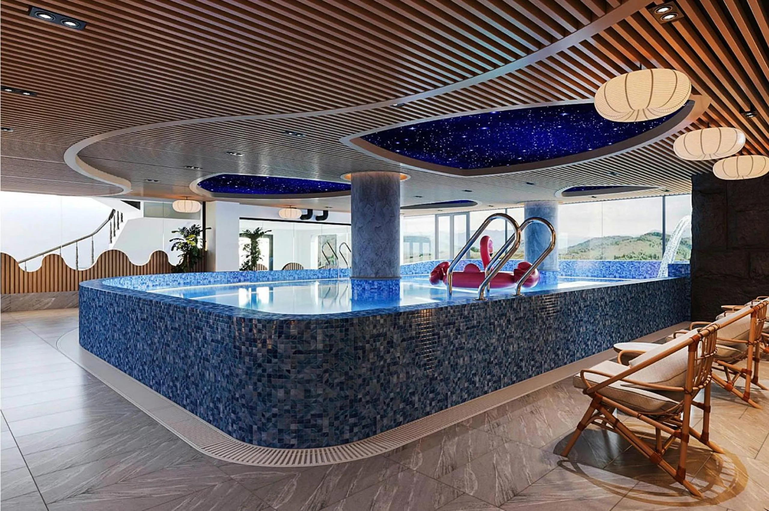 Hot Tub in Bamboo Sapa Hotel