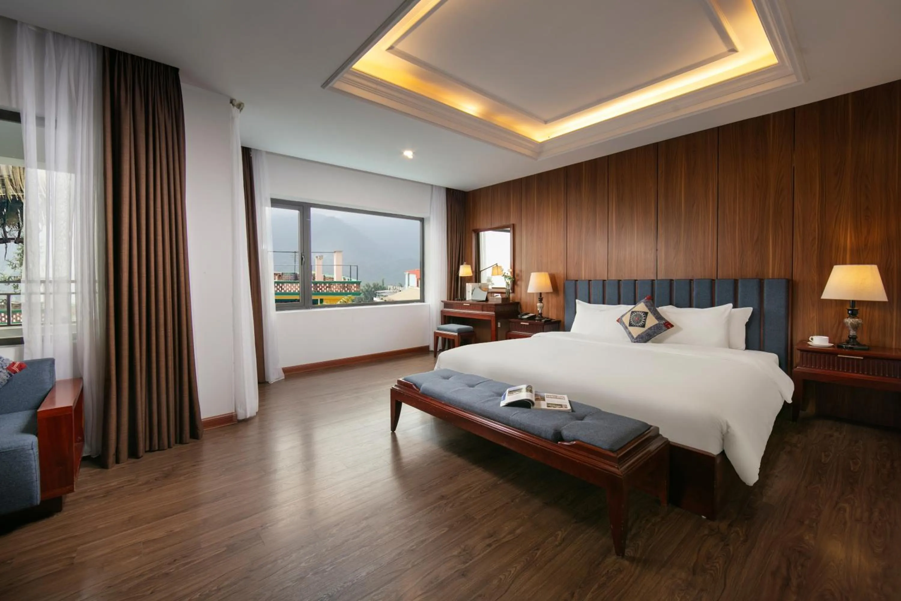 Photo of the whole room, Bed in Bamboo Sapa Hotel