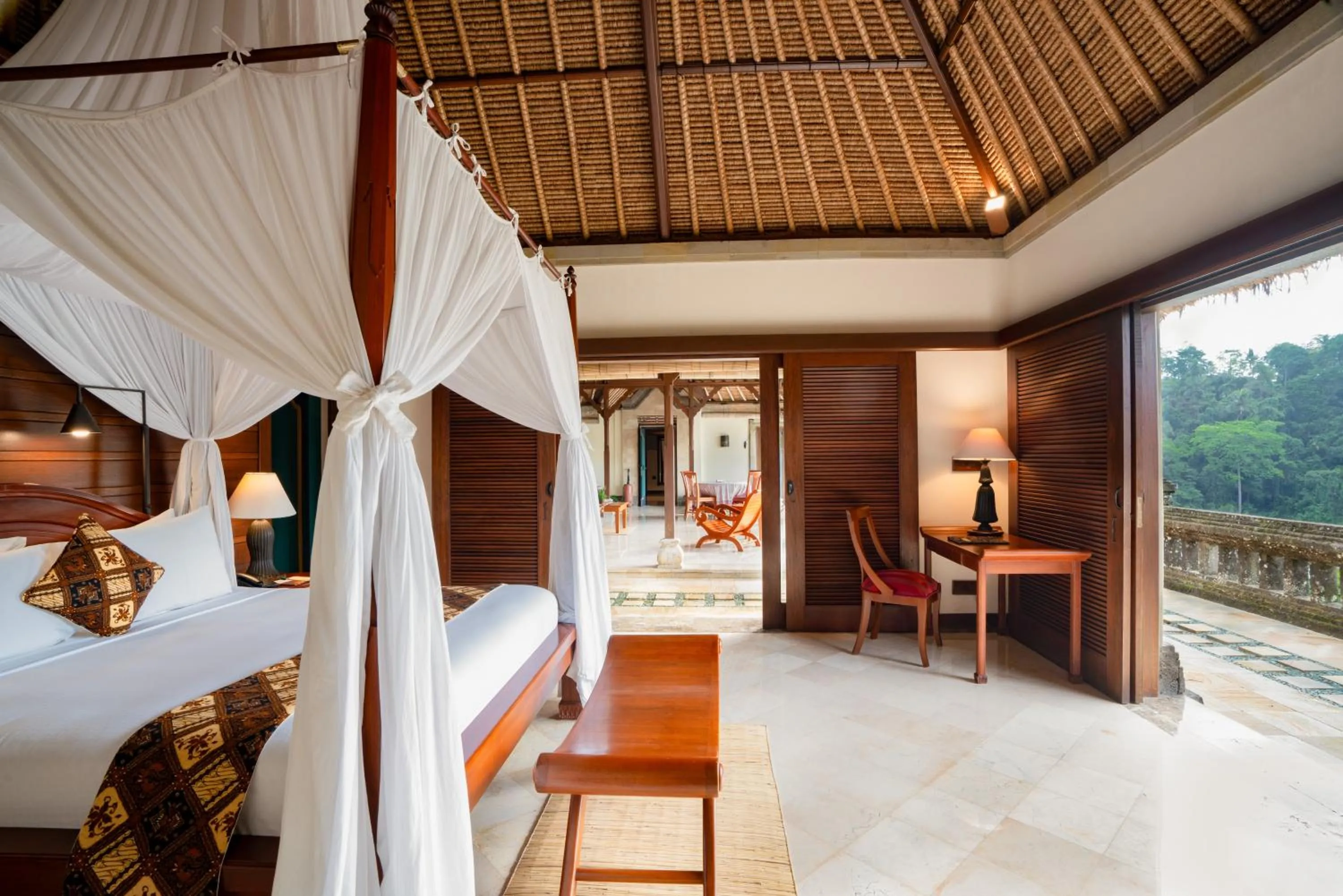 Balcony/Terrace, Bed in Puri Wulandari A Boutique Resort & Spa