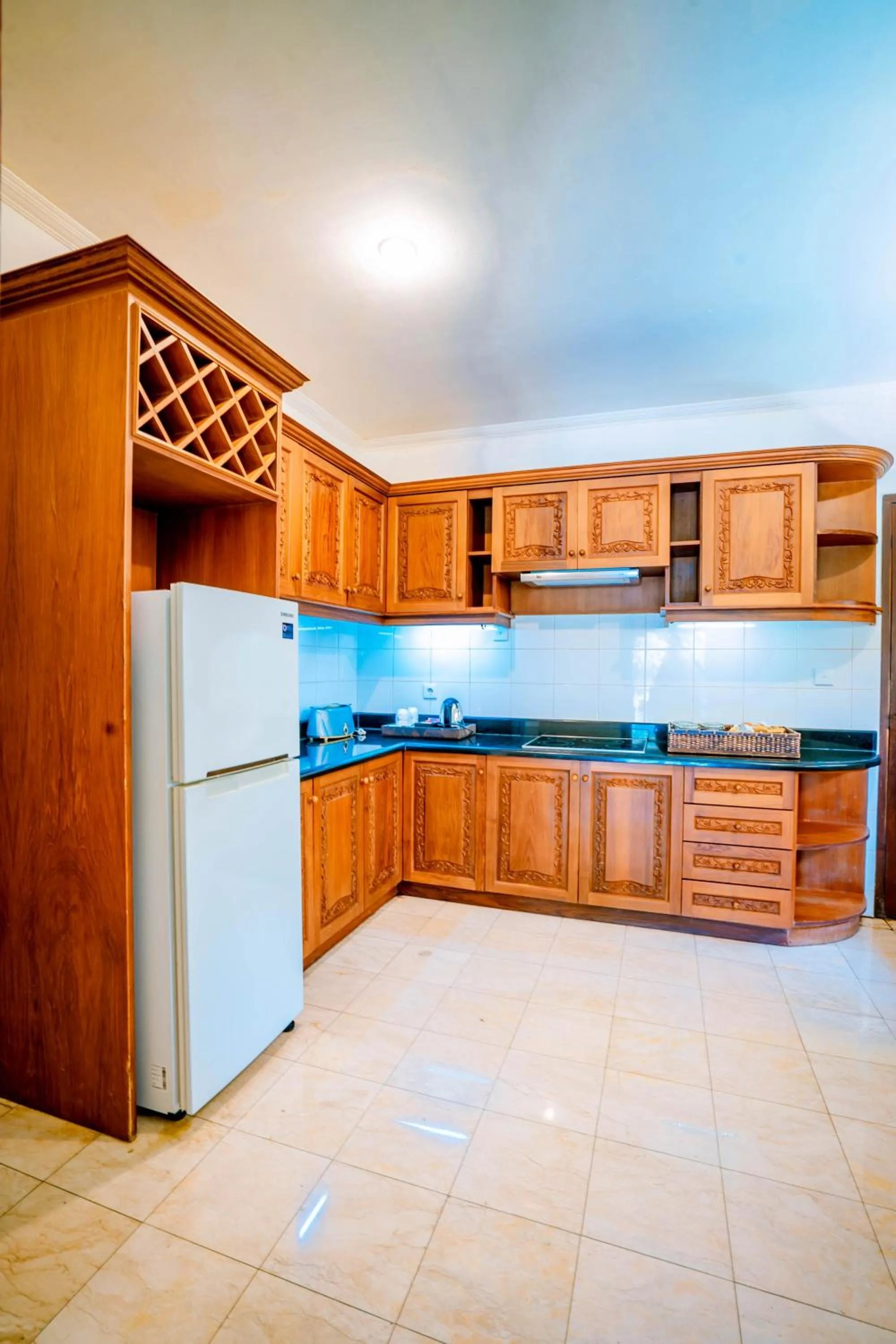 Kitchen or kitchenette in Puri Wulandari A Boutique Resort & Spa