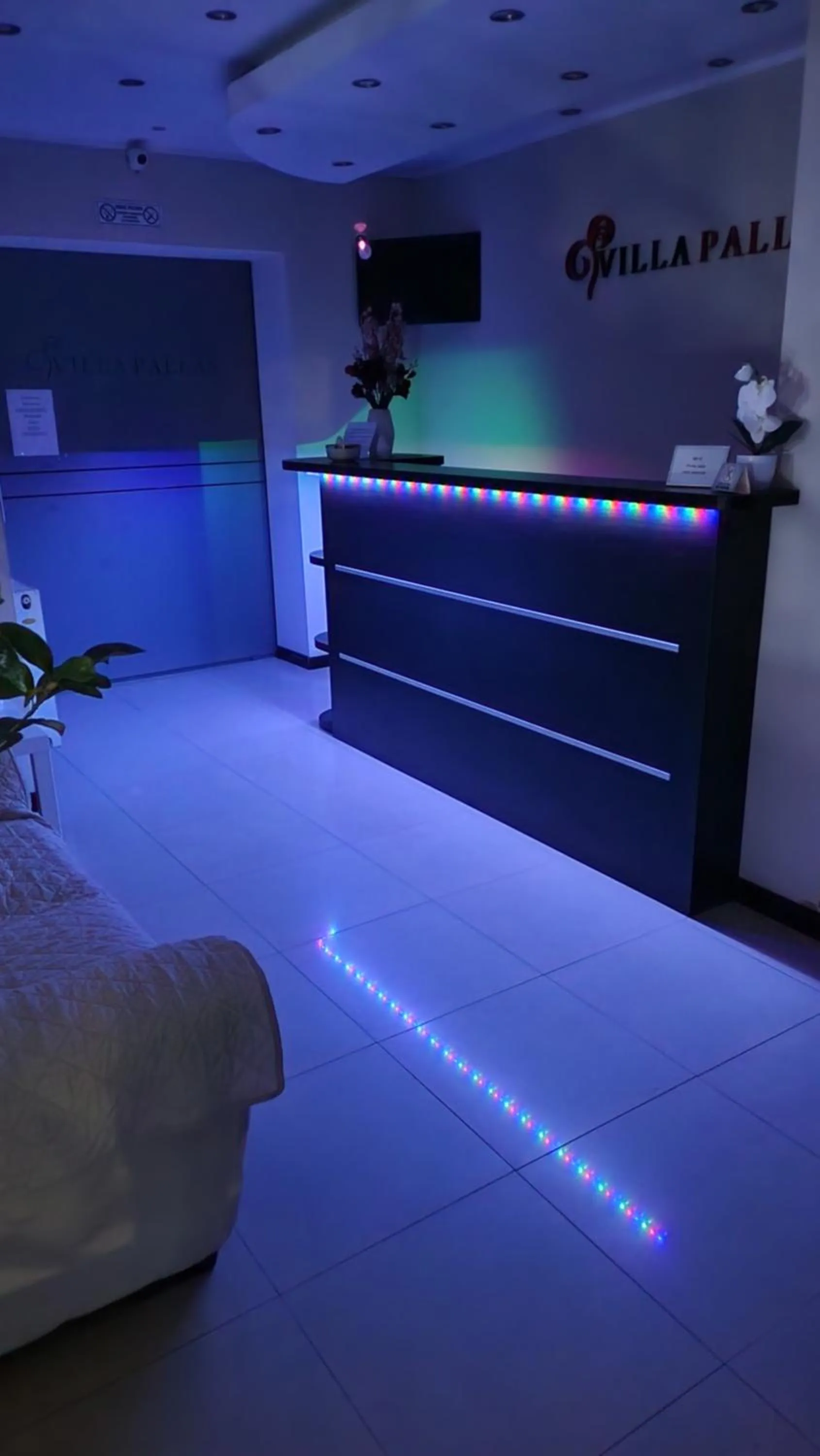 Lobby or reception, Bed in Villa Pallas