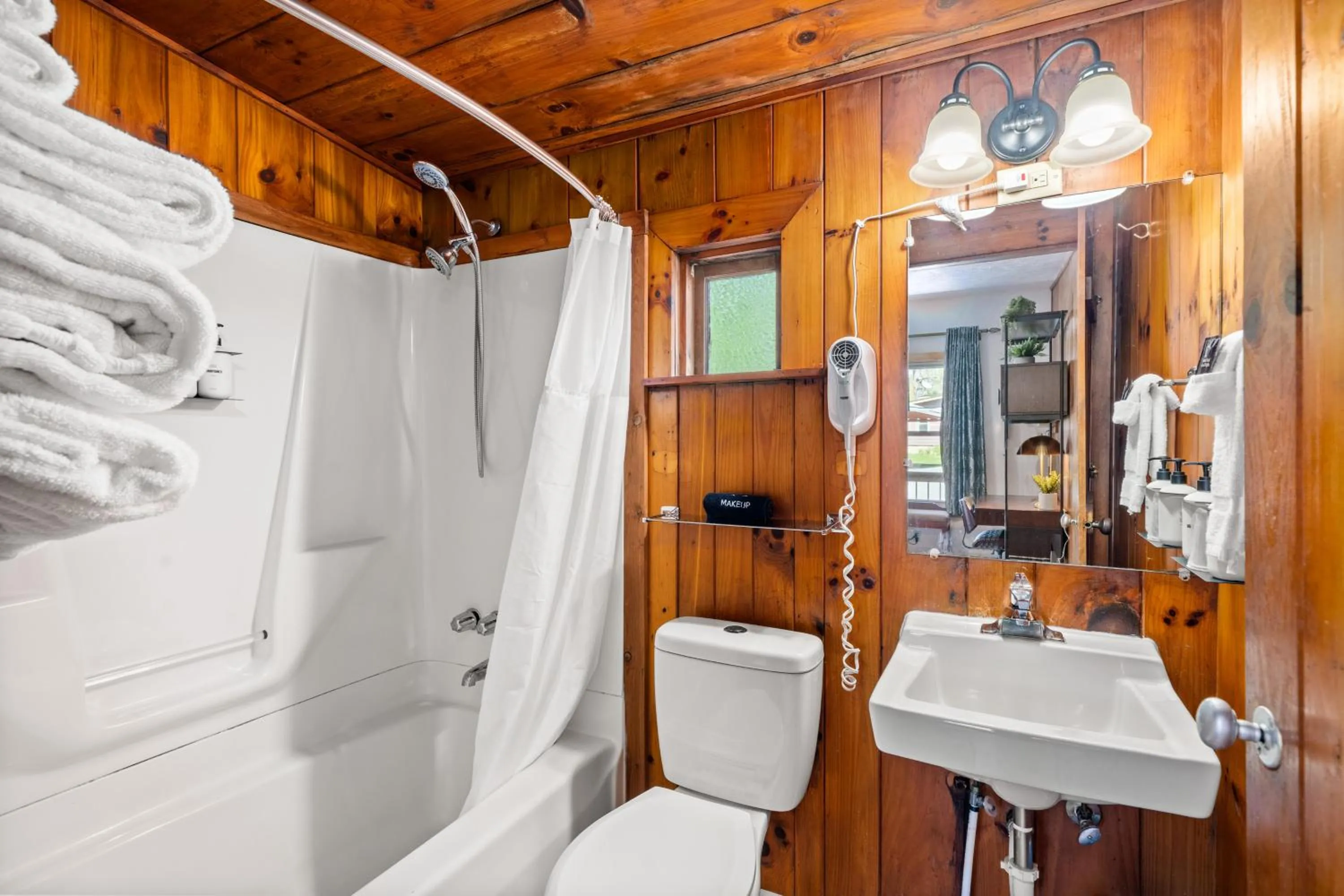 Shower in CedarWood Inn