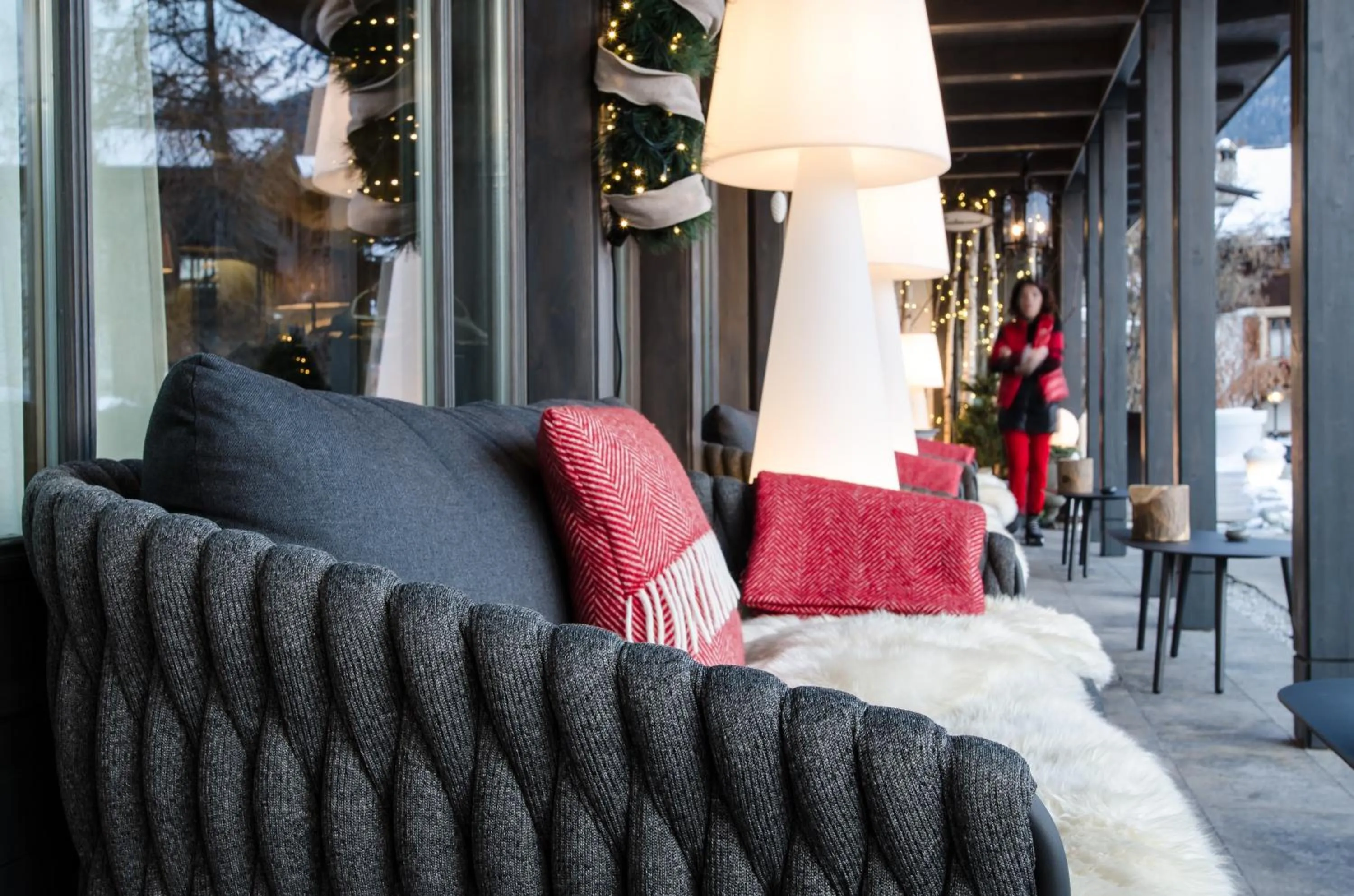 Balcony/Terrace in Hôtel Bella Tola & SPA