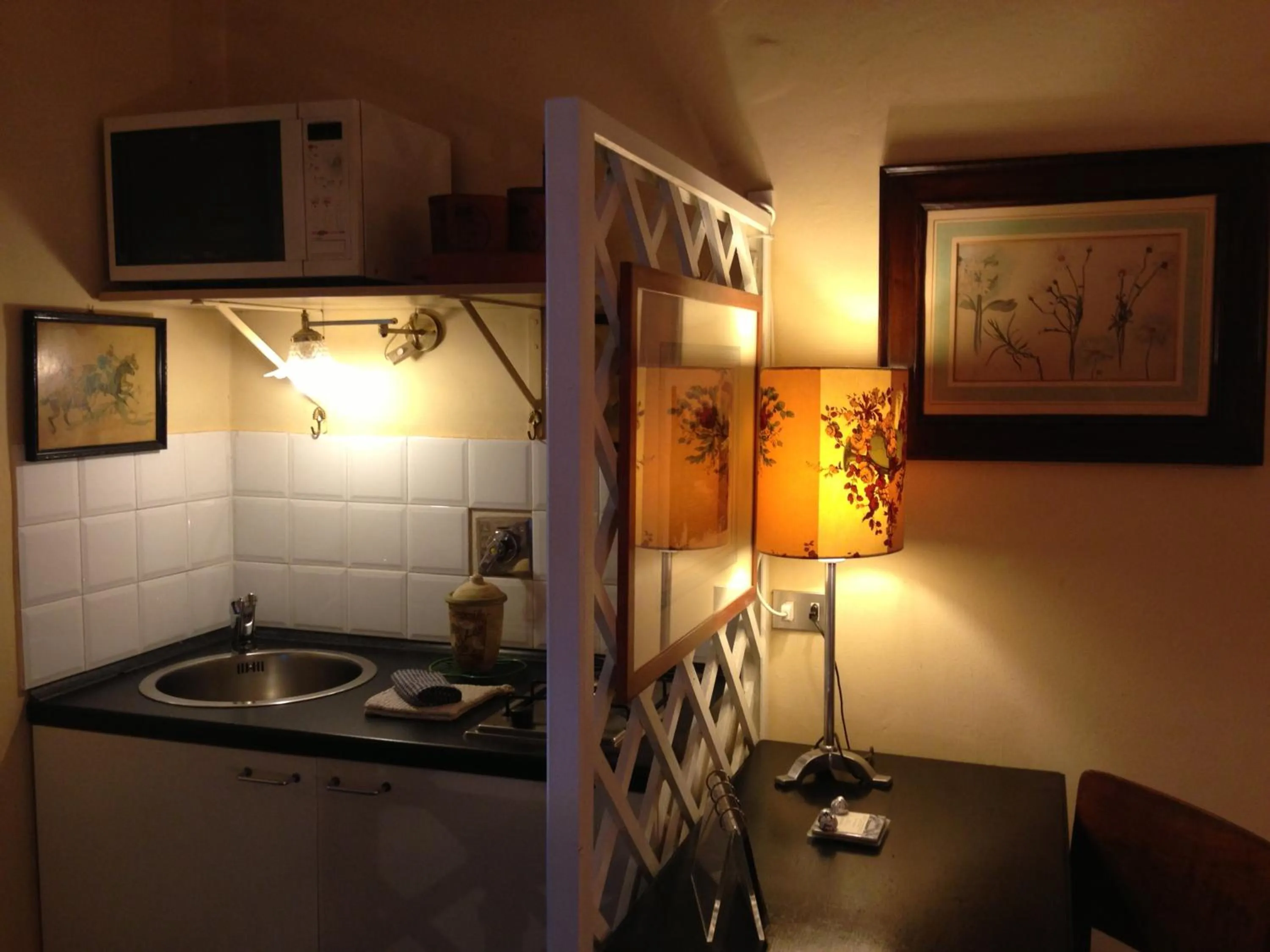 Kitchen or kitchenette in Alberghino B&B