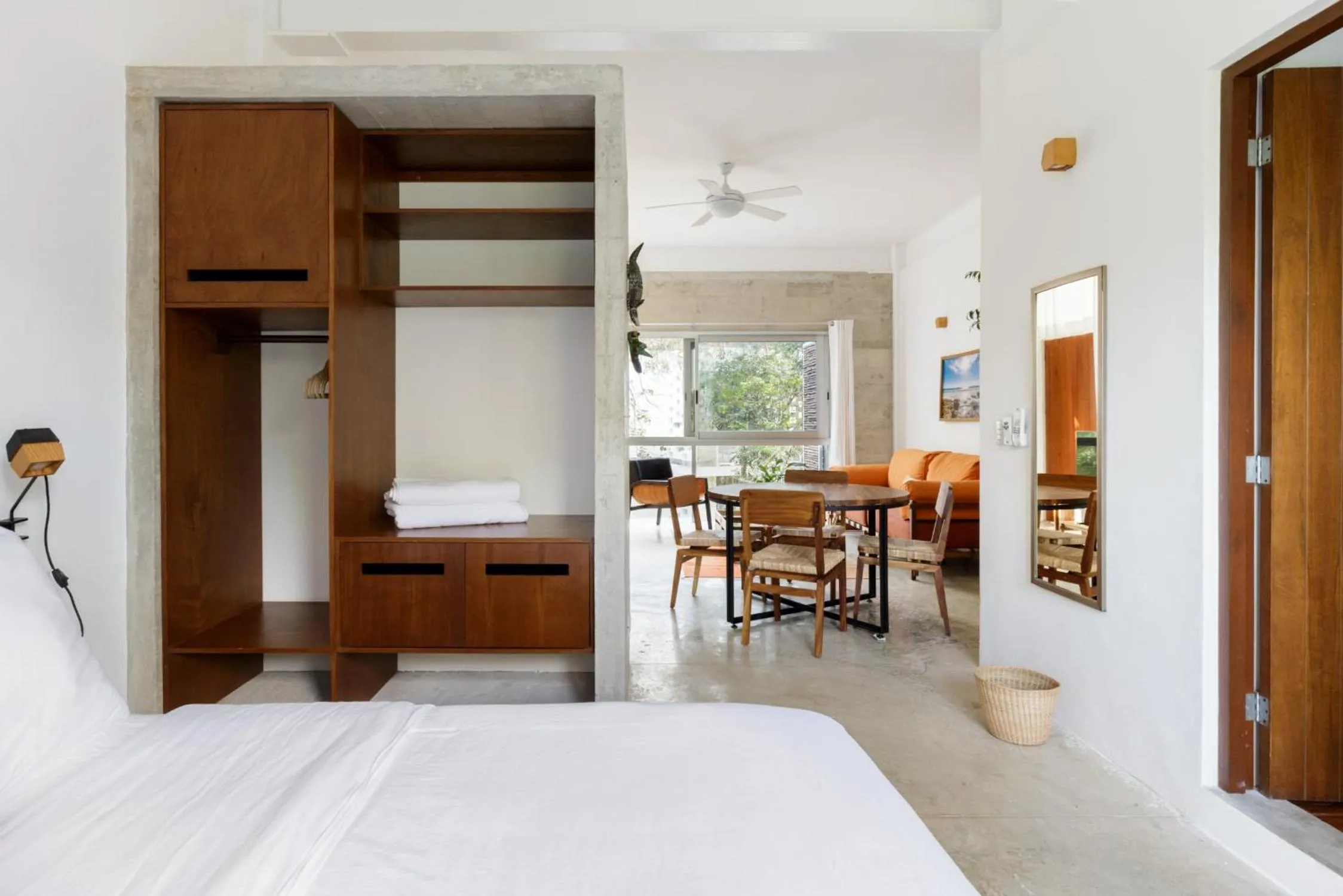 Bedroom, Bed in Casa de Piedra Tulum