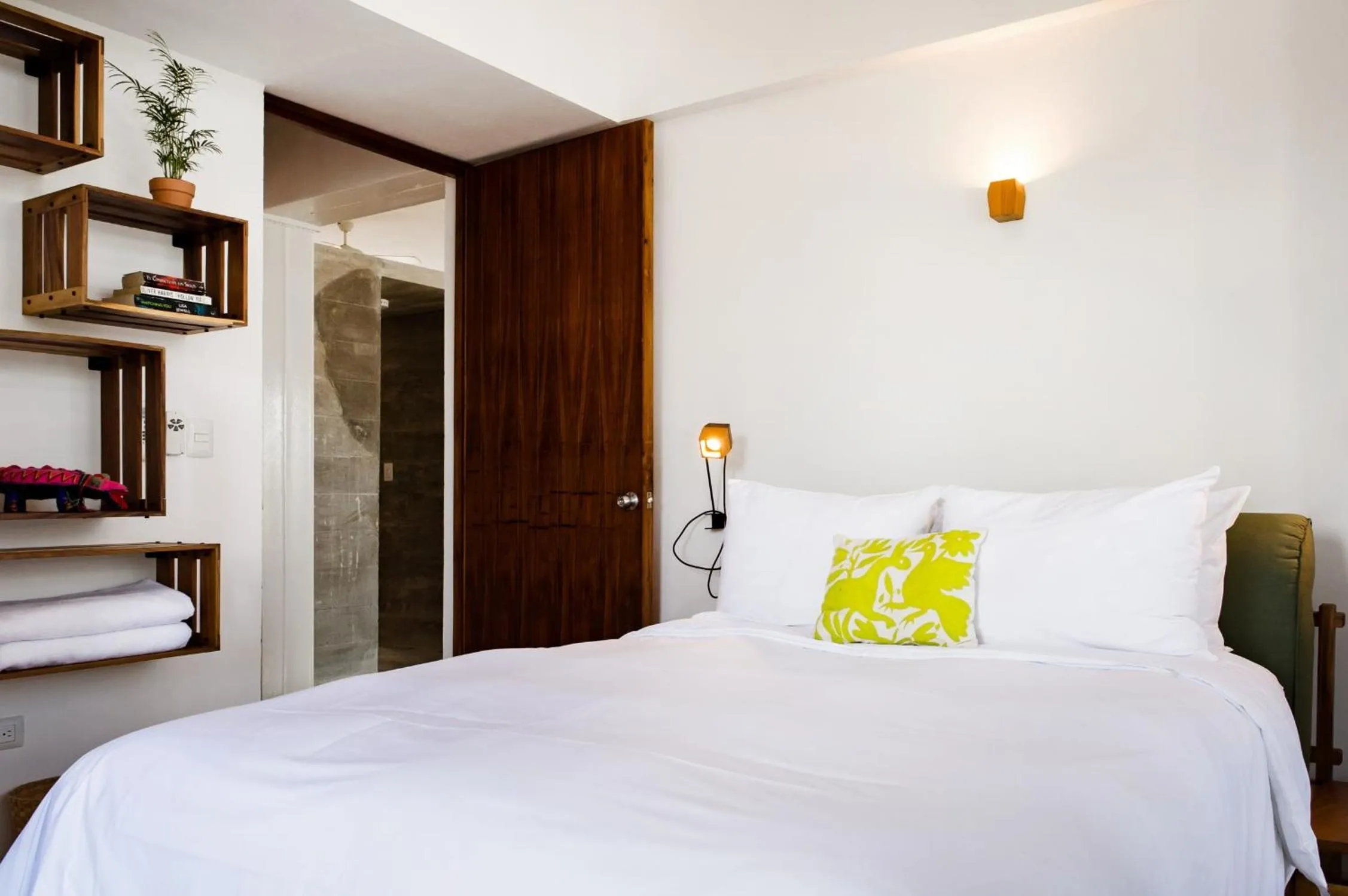 Bed in Casa de Piedra Tulum